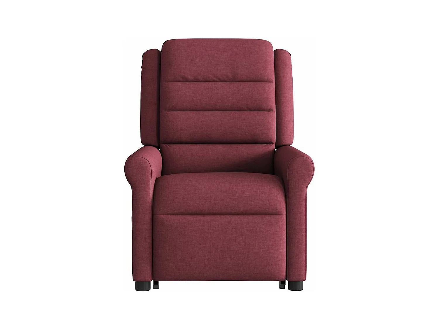 Fauteuil inclinable de massage électrique Rouge bordeaux Tissu