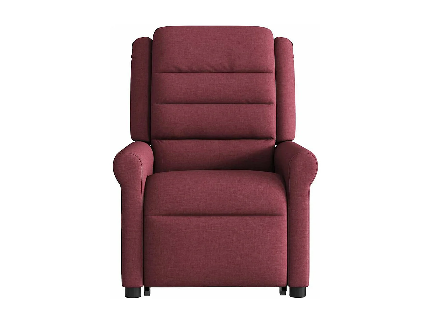 Fauteuil inclinable de massage électrique Rouge bordeaux Tissu