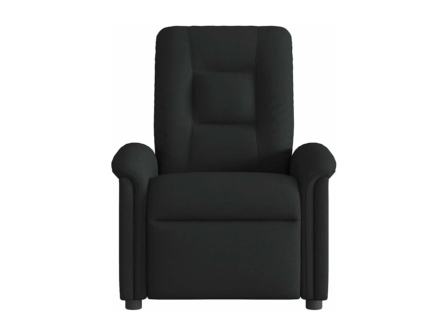 Fauteuil de massage inclinable électrique Noir Tissu