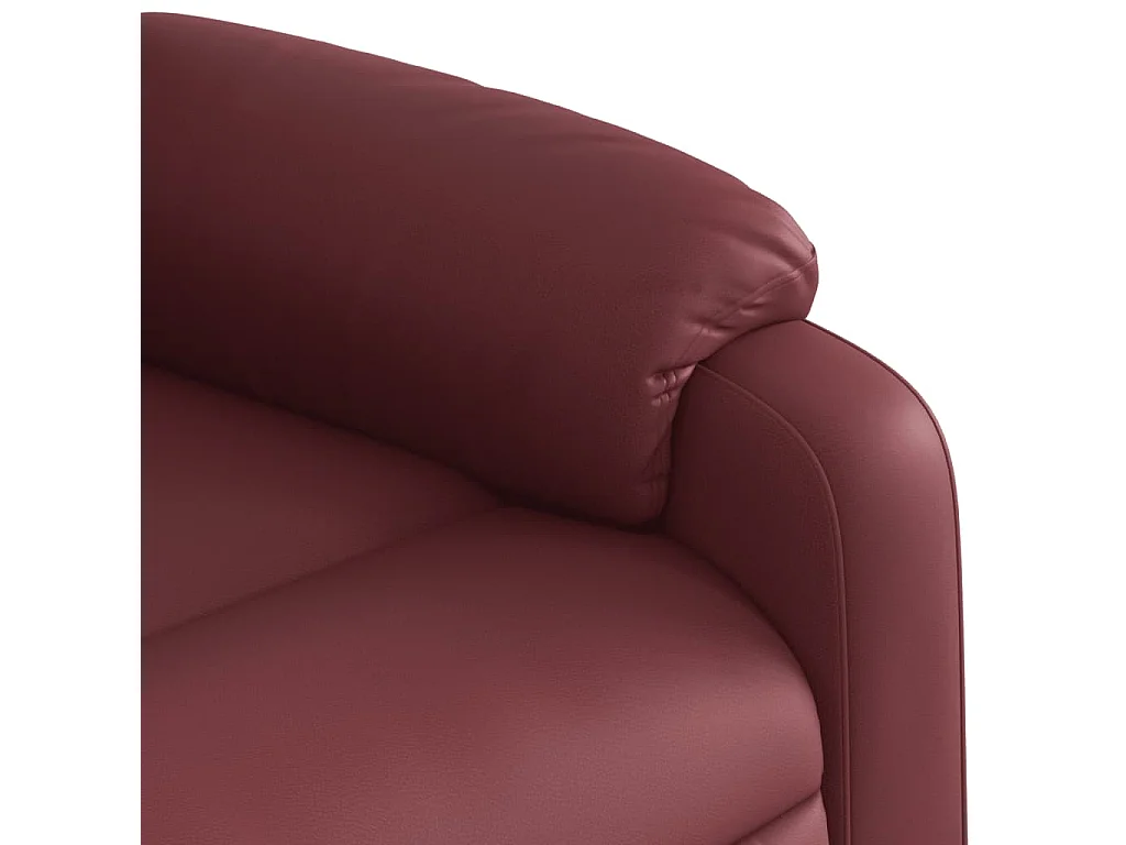Fauteuil inclinable électrique Rouge bordeaux Similicuir