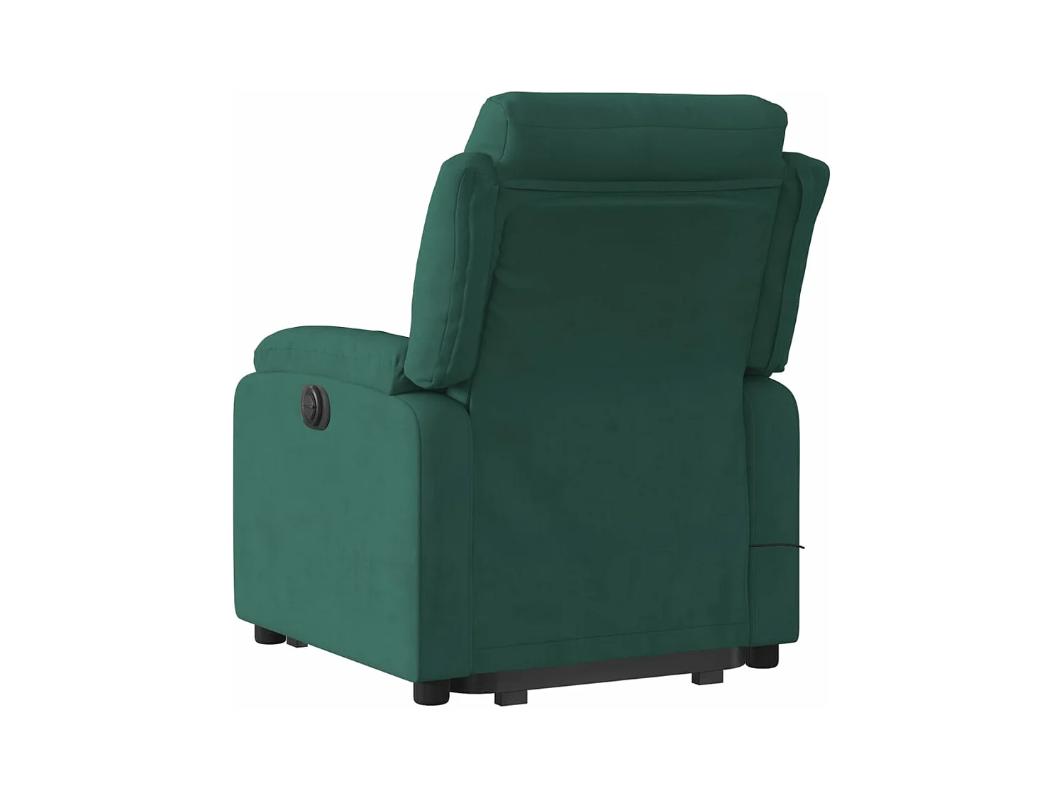 Fauteuil inclinable de massage électrique vert foncé velours