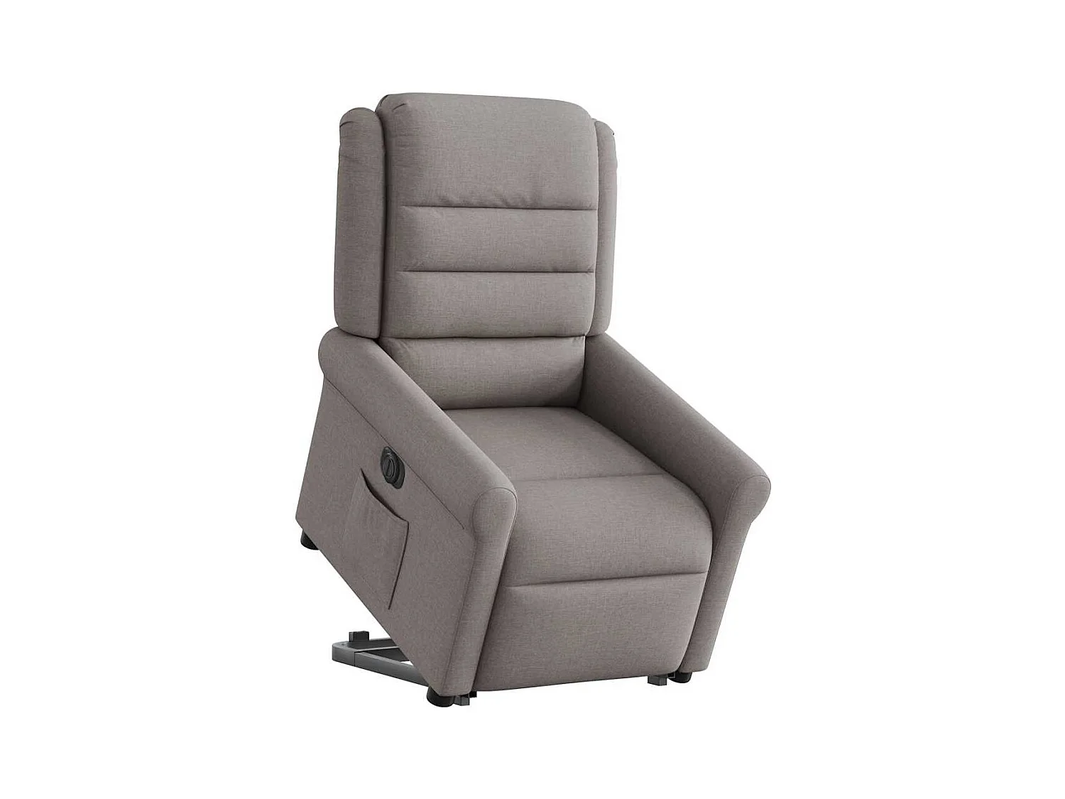 Fauteuil inclinable électrique taupe tissu
