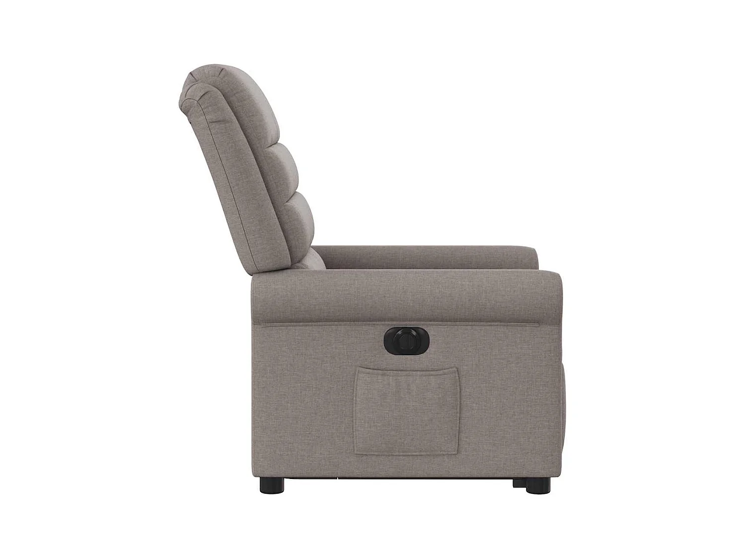 Fauteuil inclinable électrique taupe tissu