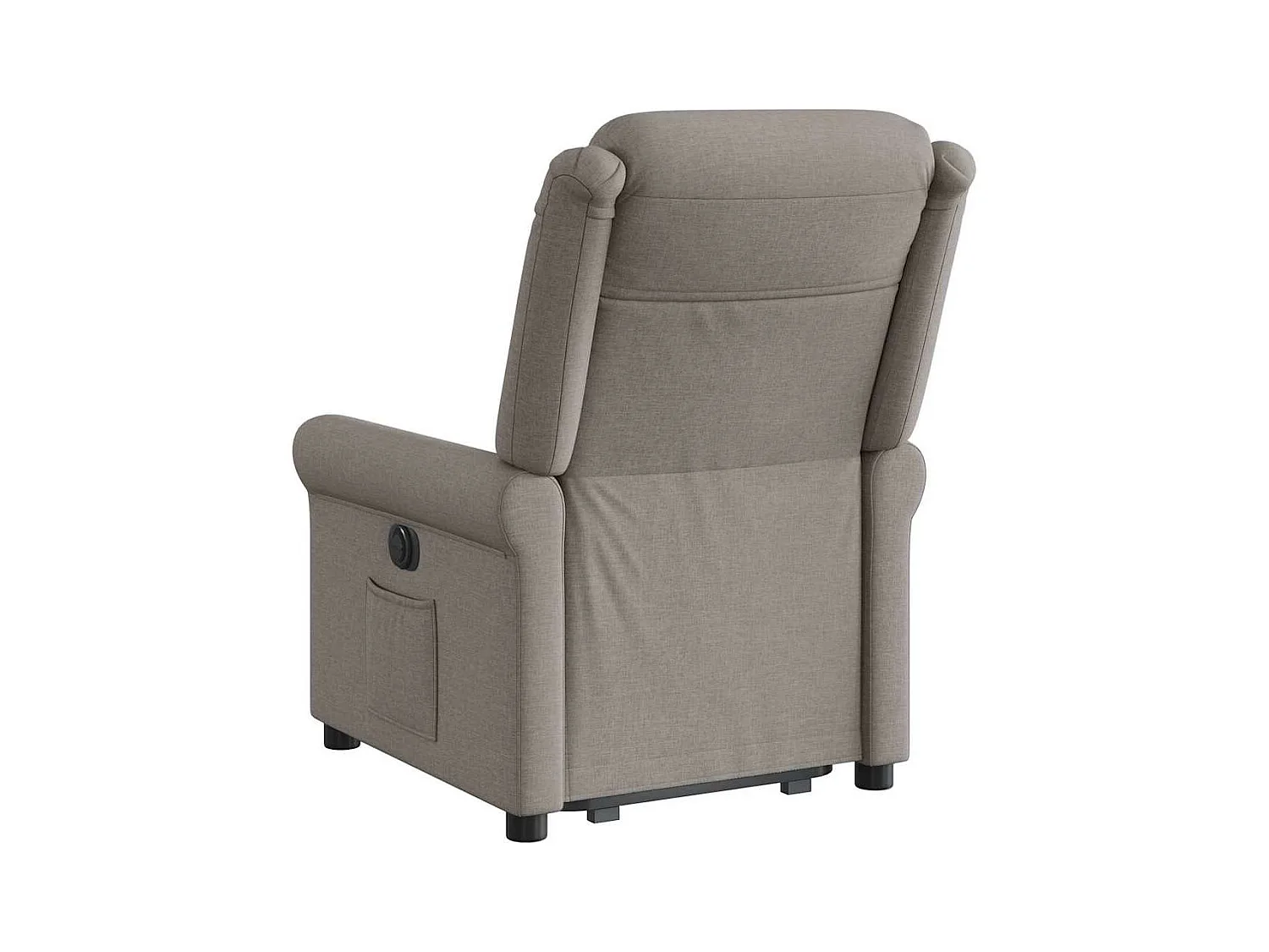 Fauteuil inclinable électrique taupe tissu
