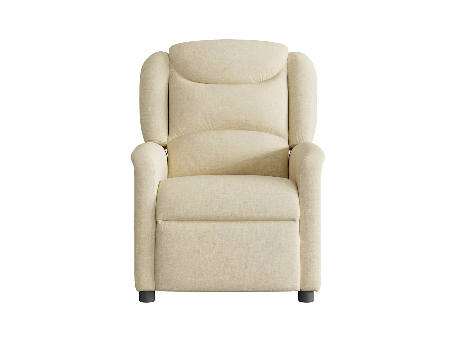 Fauteuil inclinable électrique Crème Tissu