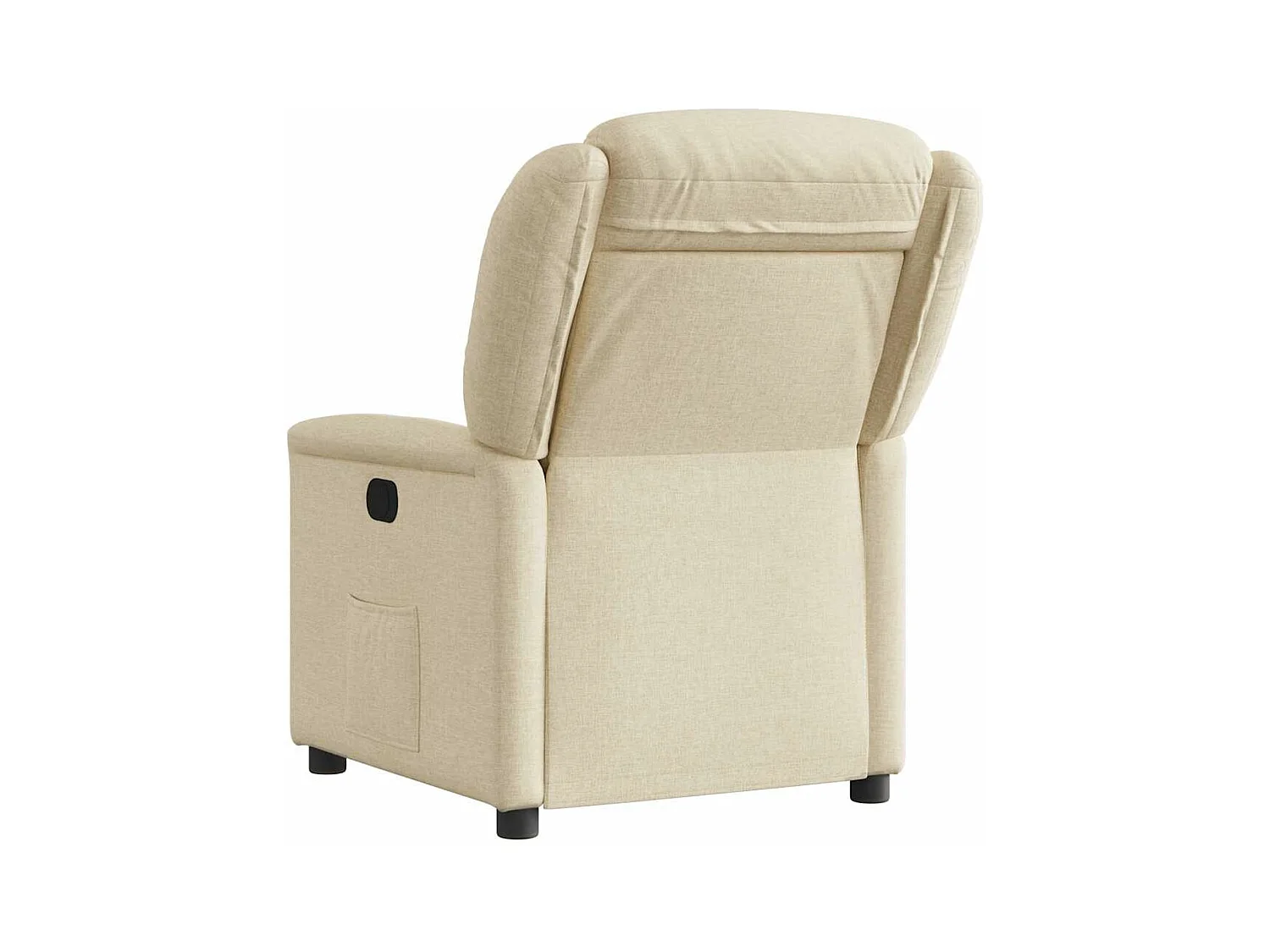Fauteuil inclinable électrique Crème Tissu