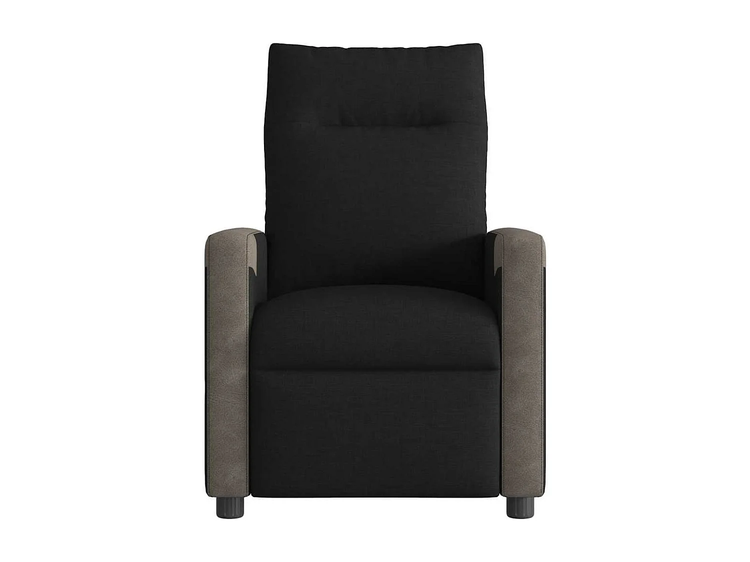 Fauteuil de massage inclinable électrique Noir Tissu