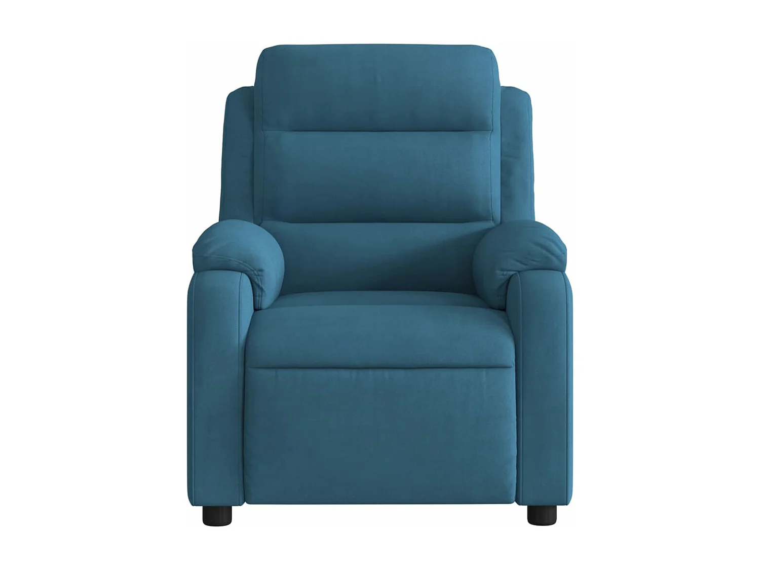 Fauteuil inclinable de massage électrique bleu velours