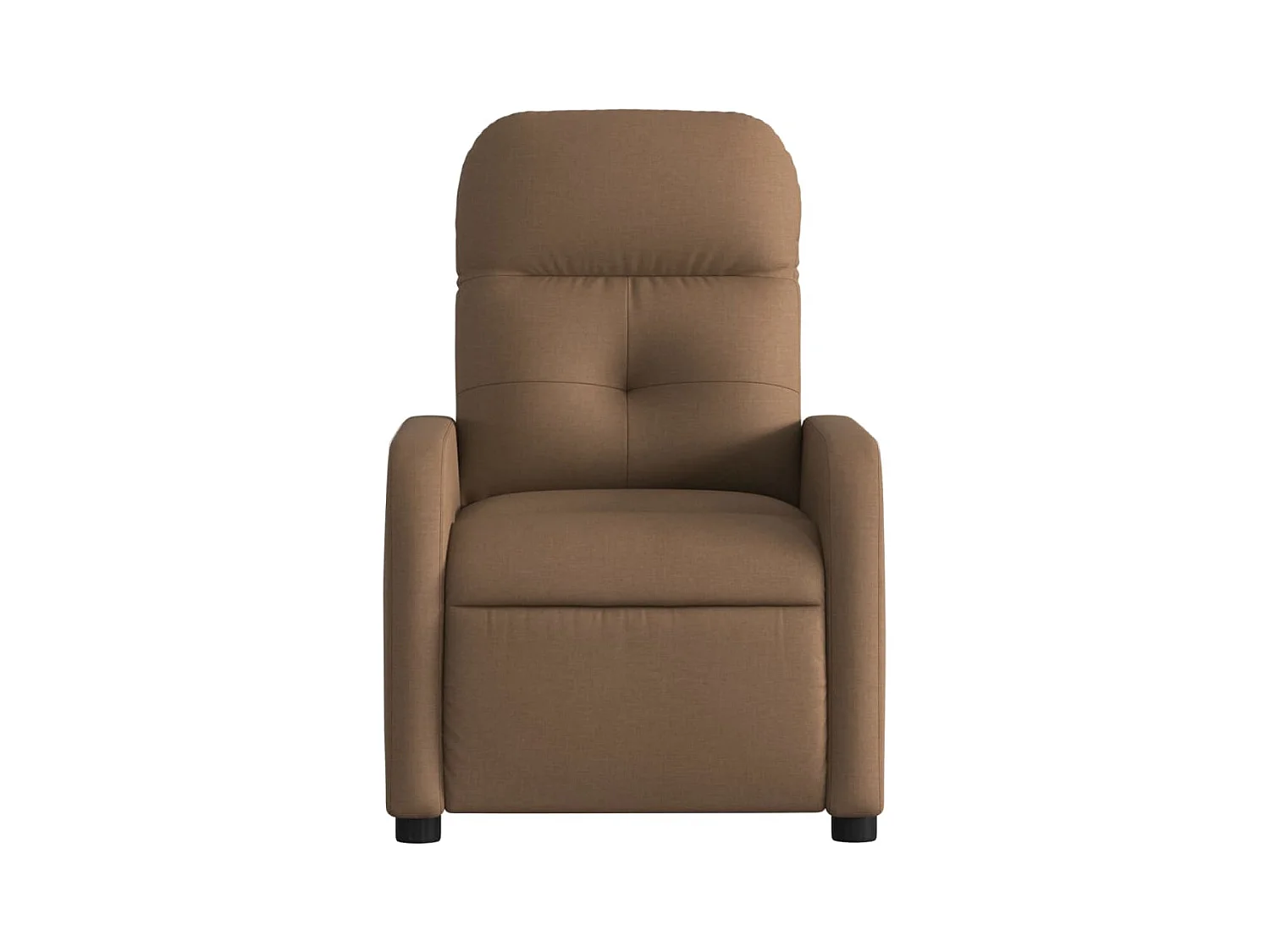 Fauteuil inclinable électrique Marron Tissu