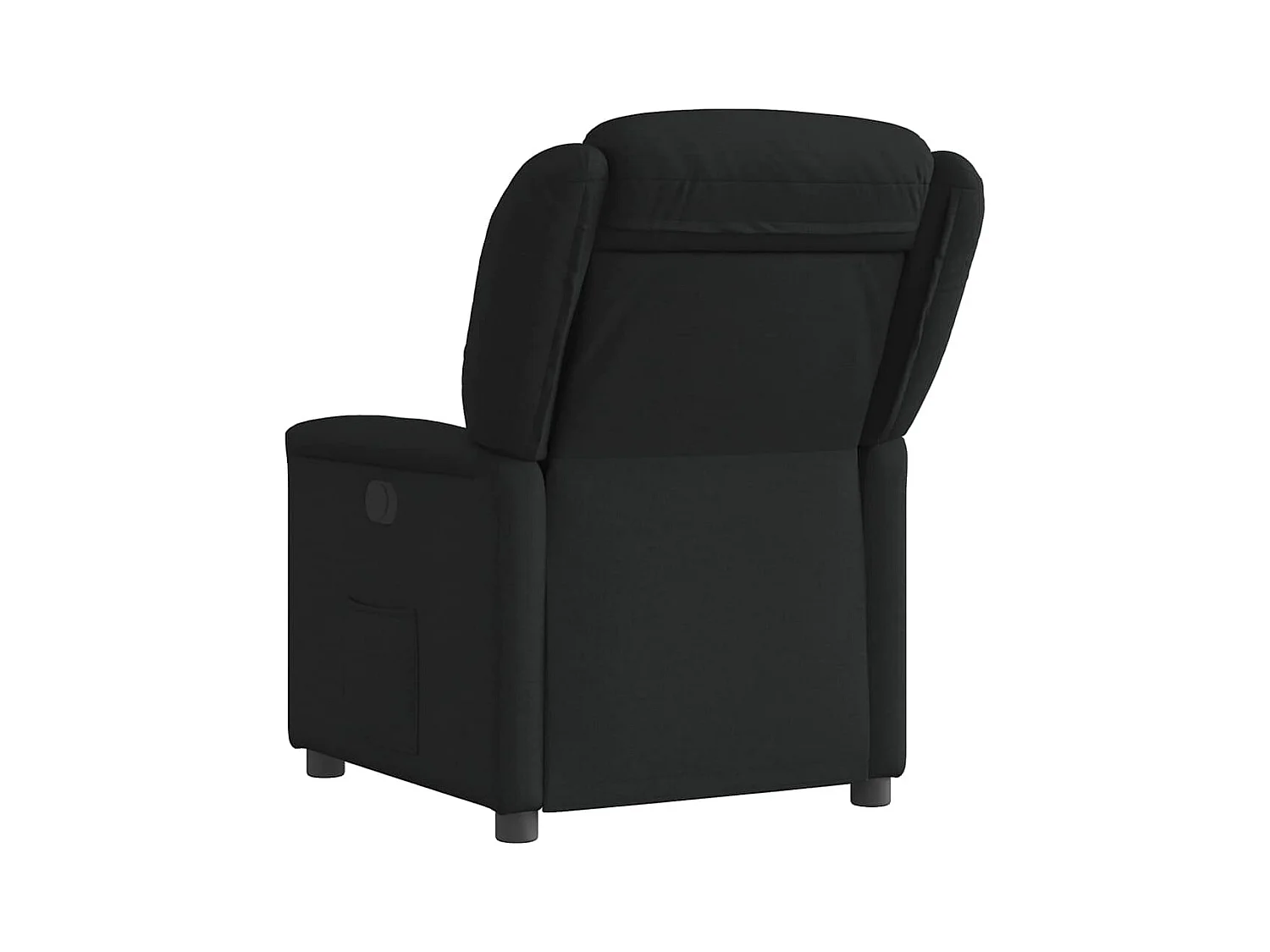 Fauteuil inclinable électrique Noir Tissu