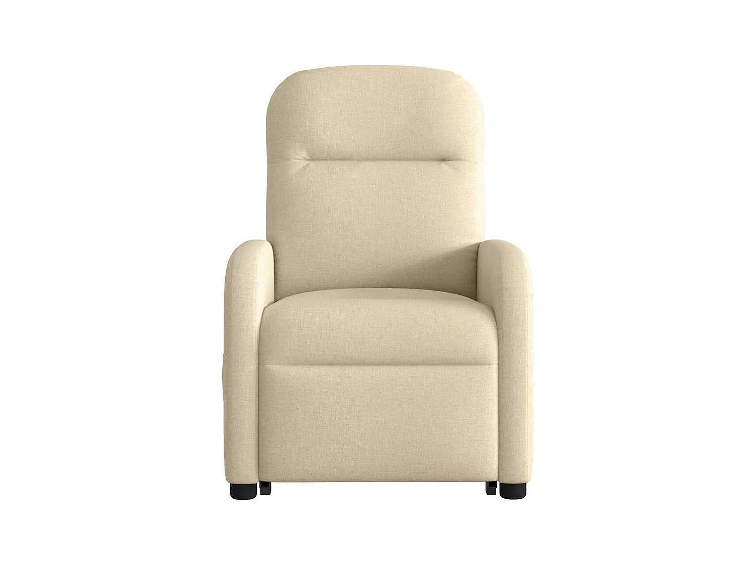 Fauteuil inclinable de massage électrique Crème Tissu