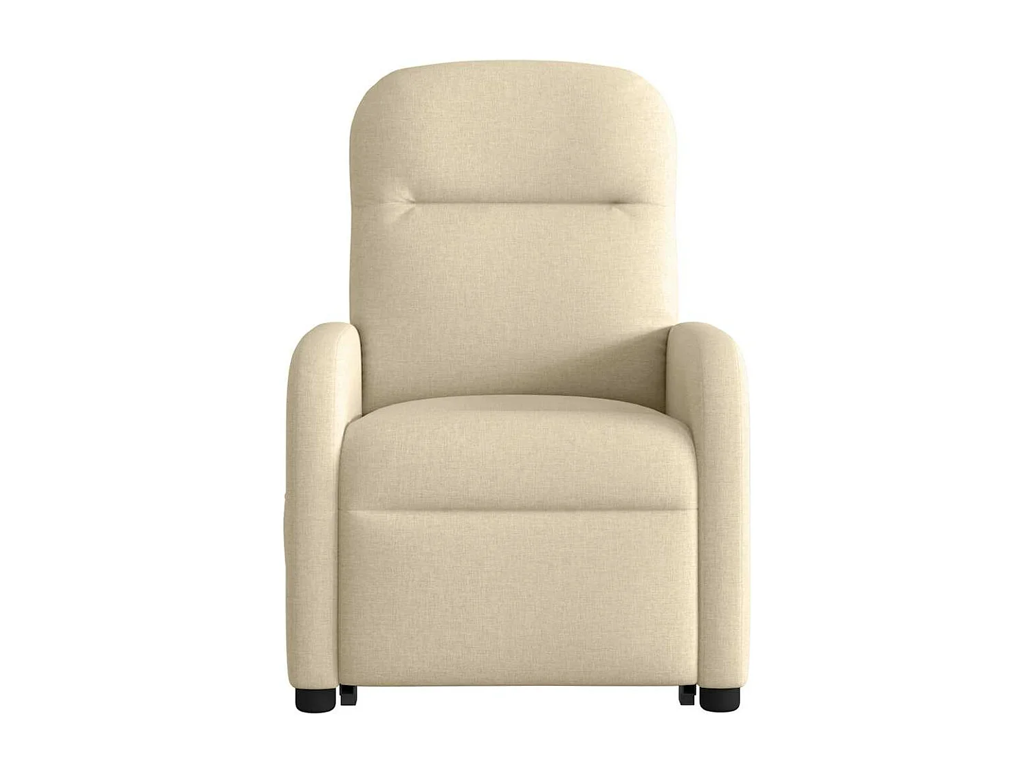 Fauteuil inclinable de massage électrique Crème Tissu