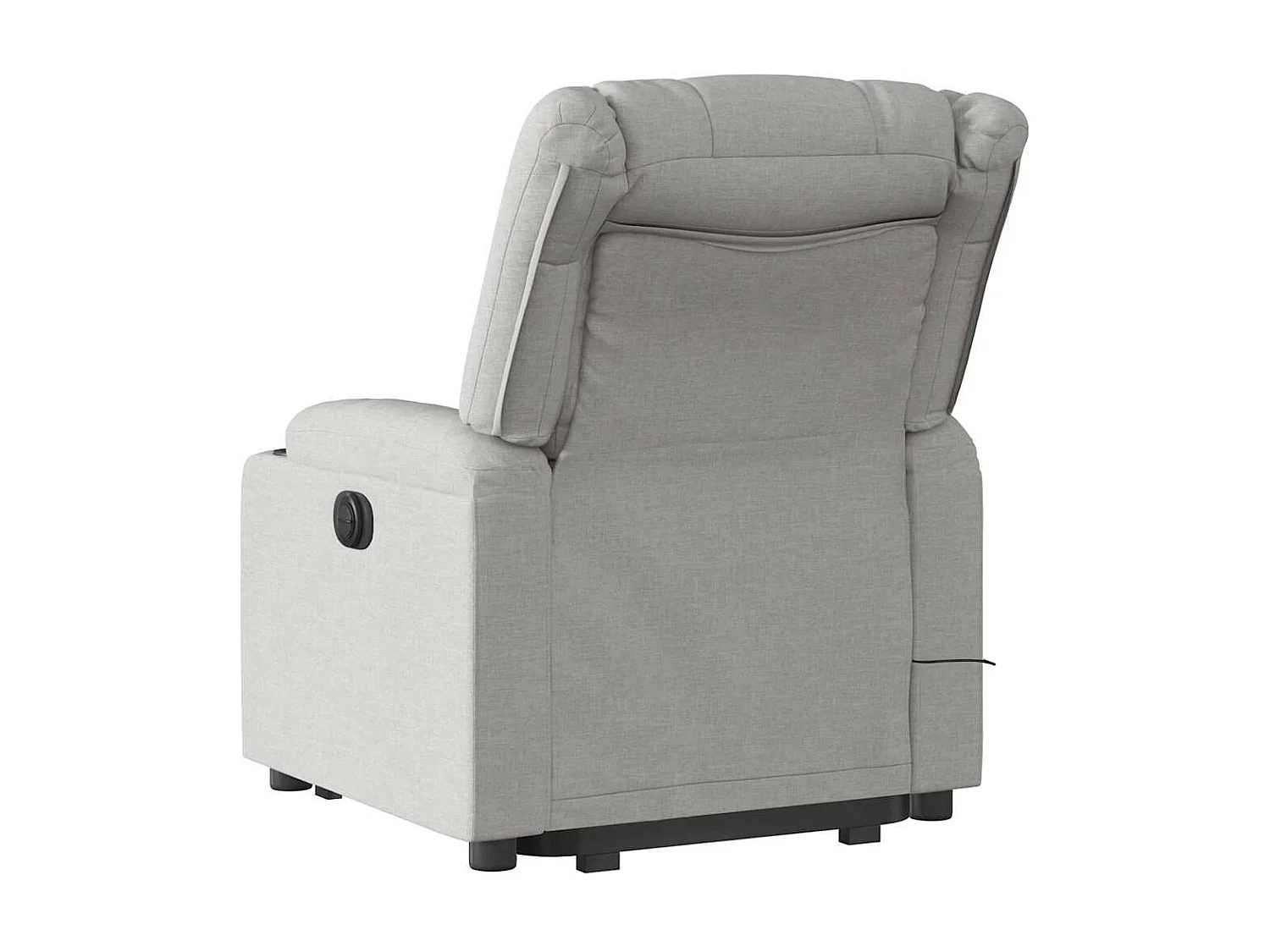 Fauteuil inclinable de massage électrique gris nuage tissu