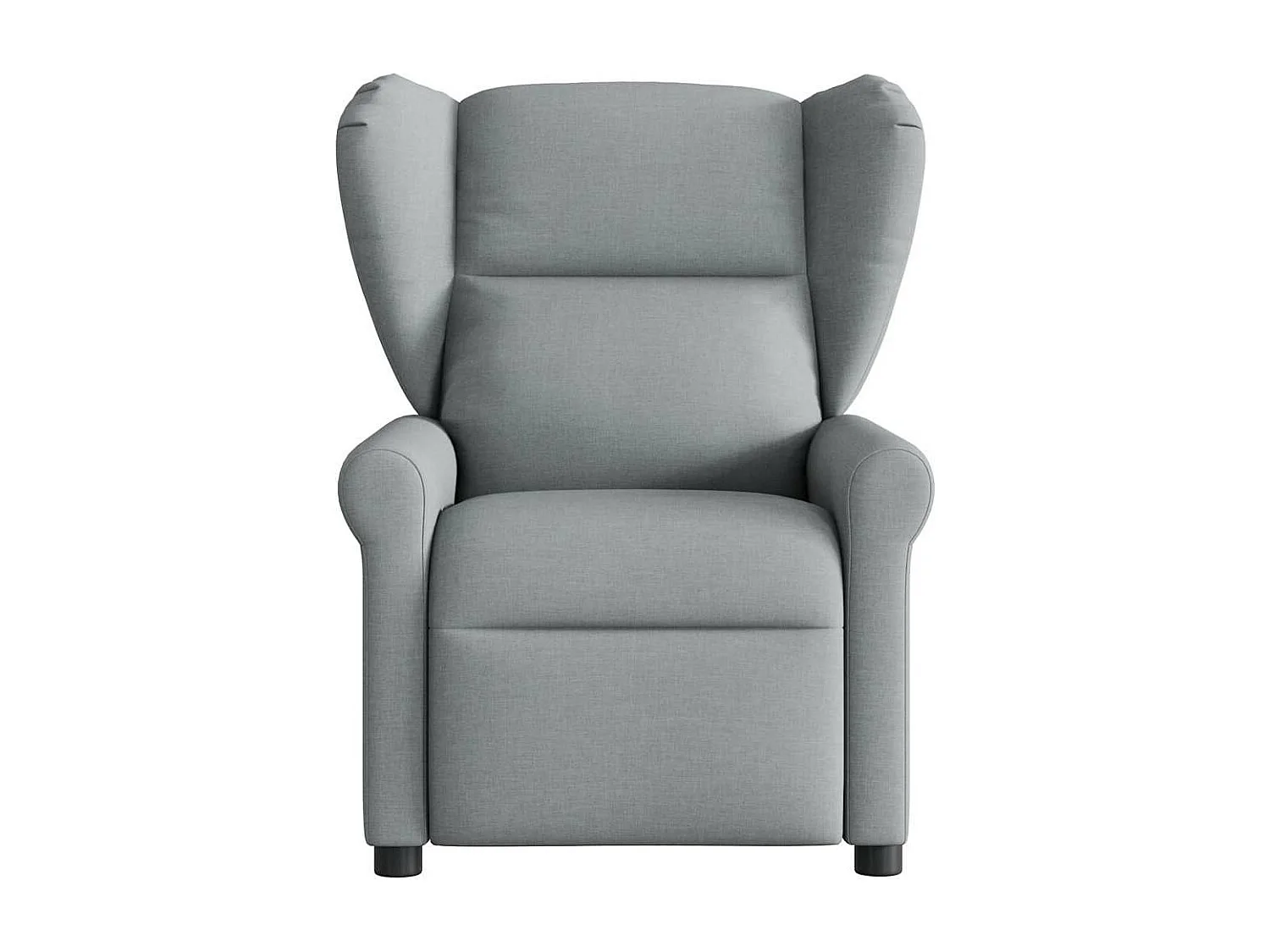 Fauteuil de massage inclinable électrique gris clair tissu