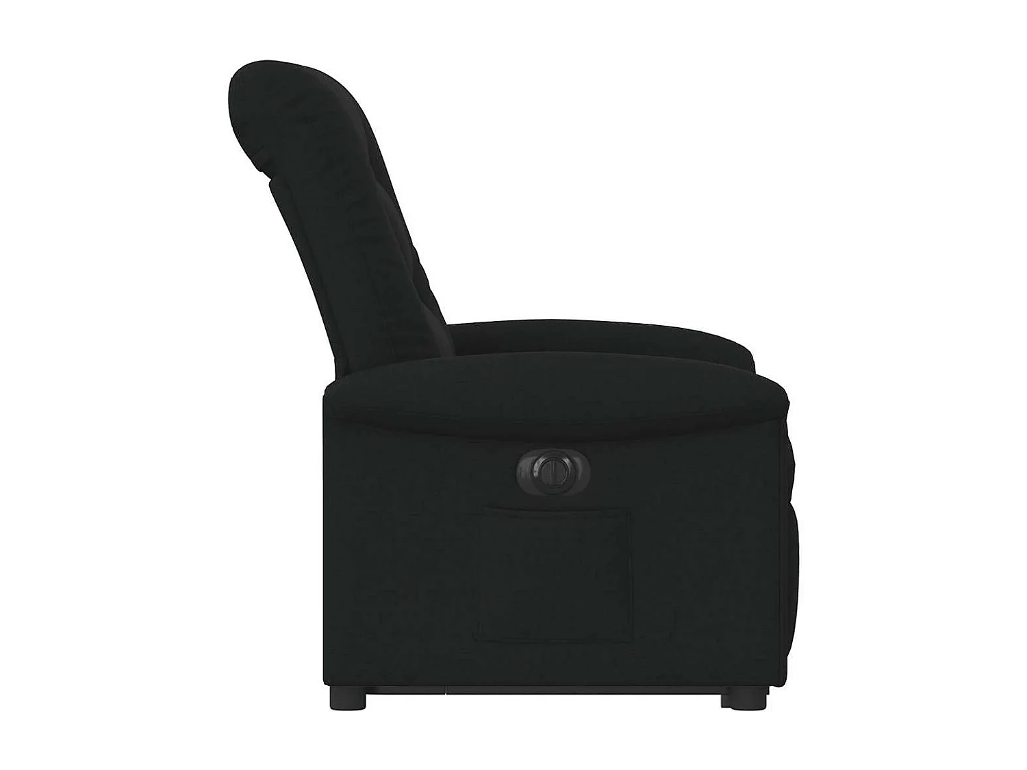 Fauteuil inclinable électrique noir tissu