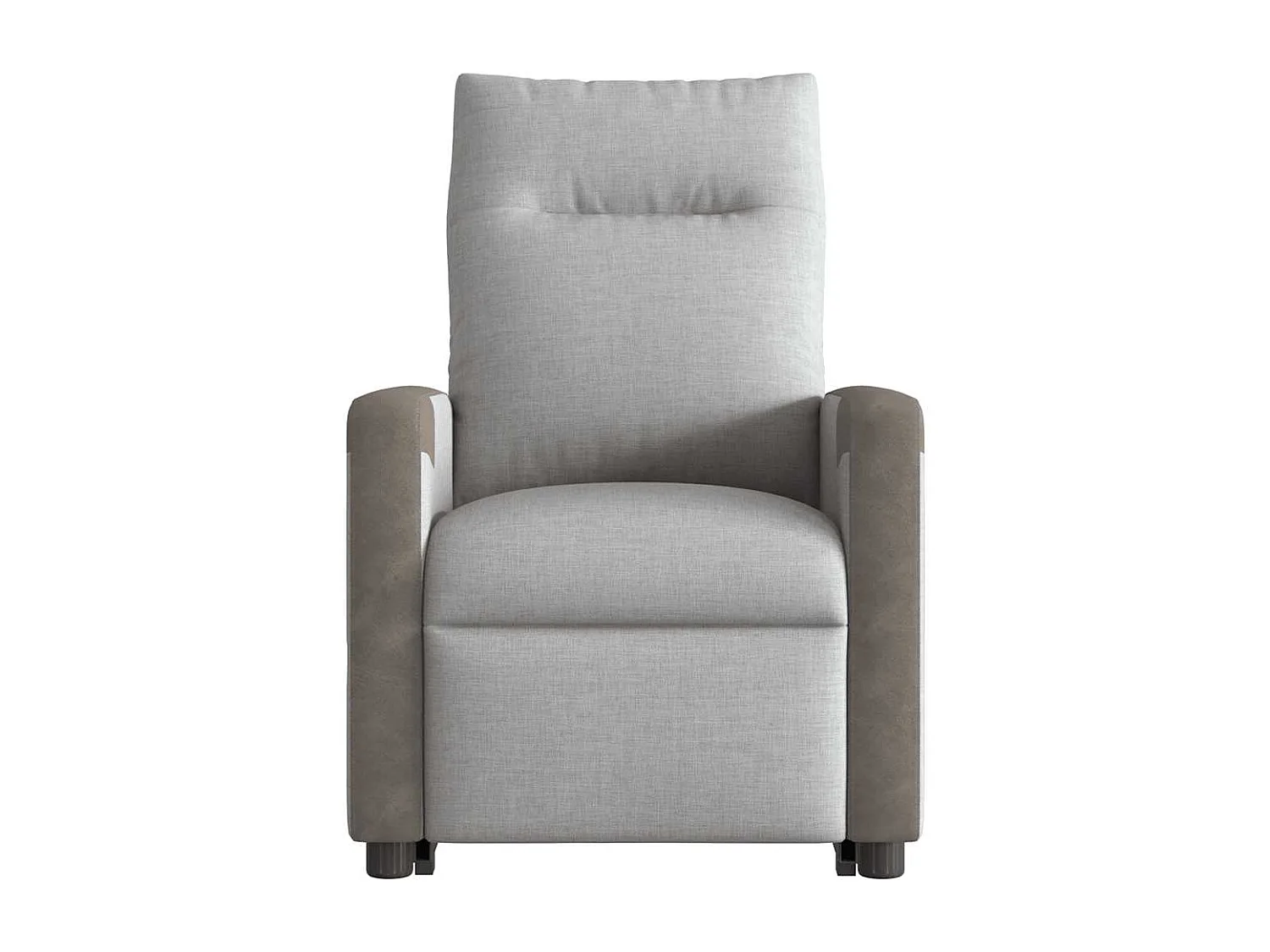 Fauteuil inclinable de massage électrique gris nuage tissu