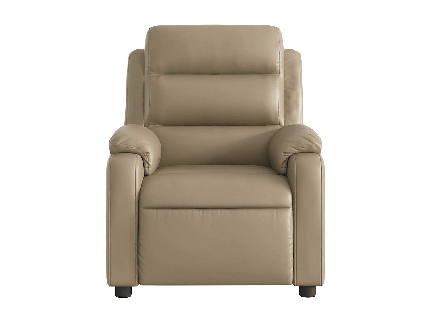 Fauteuil de massage inclinable électrique cappuccino similicuir