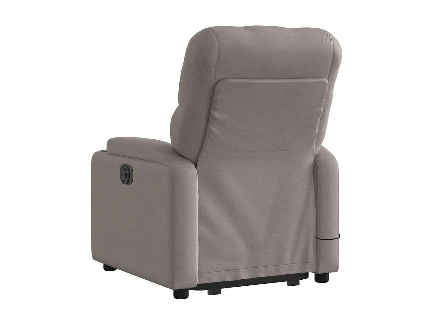 Fauteuil inclinable de massage électrique Taupe Tissu