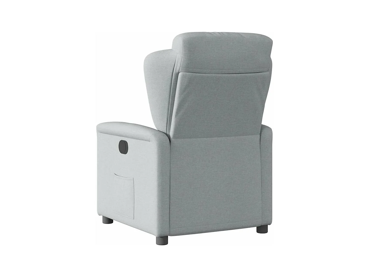 Fauteuil inclinable électrique Gris clair Tissu