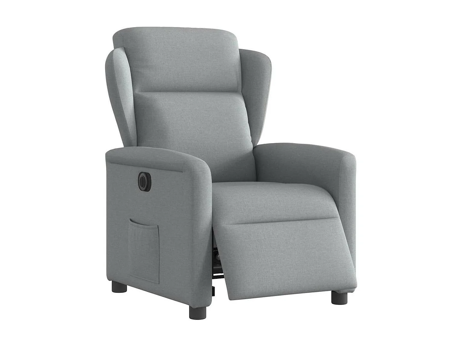 Fauteuil inclinable électrique Gris clair Tissu