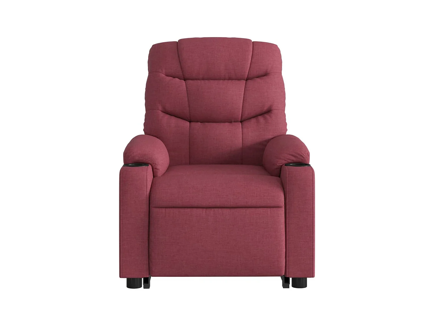 Fauteuil inclinable de massage électrique Rouge bordeaux Tissu