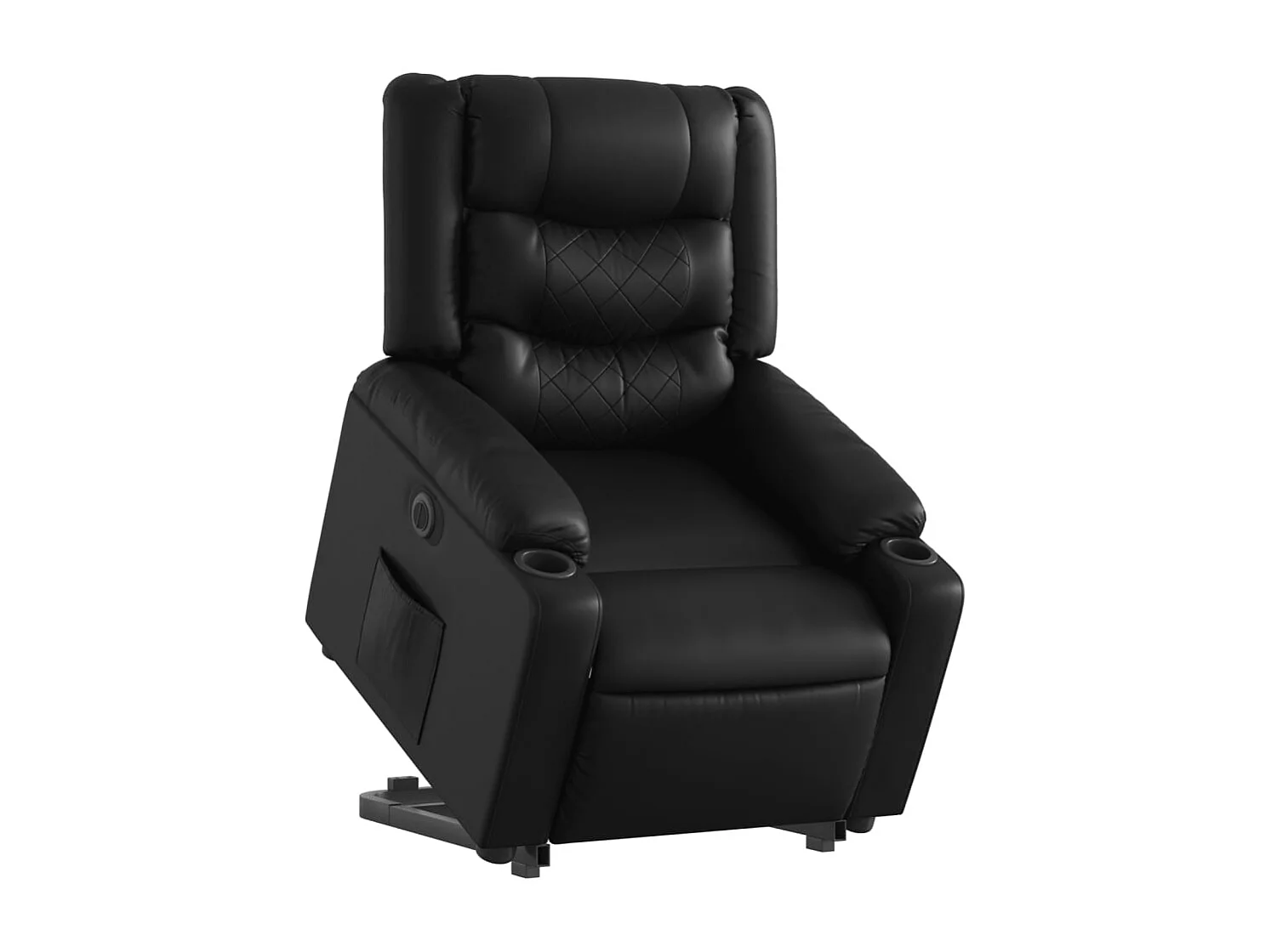 Fauteuil inclinable électrique noir similicuir