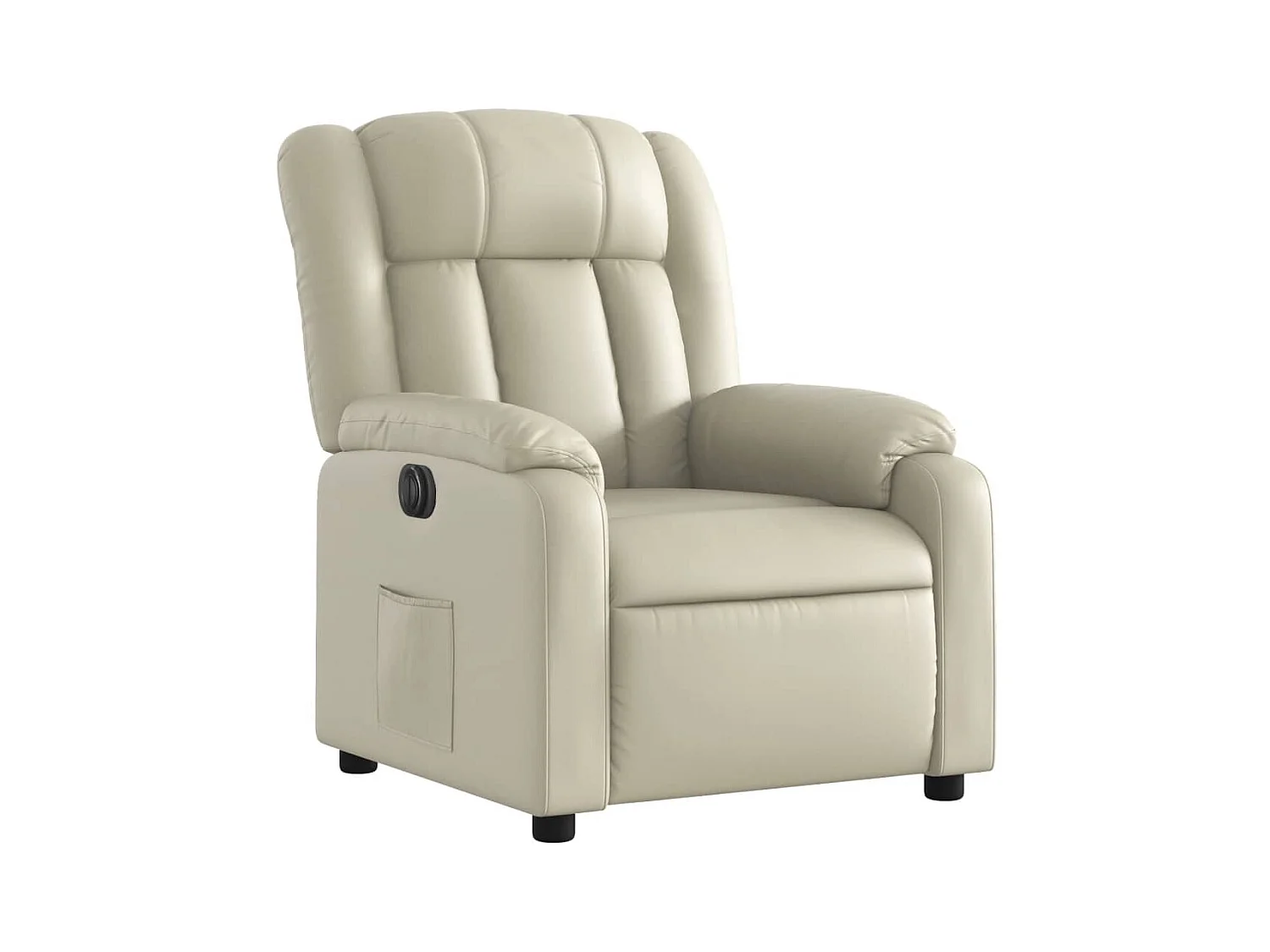 Fauteuil inclinable électrique Crème Similicuir