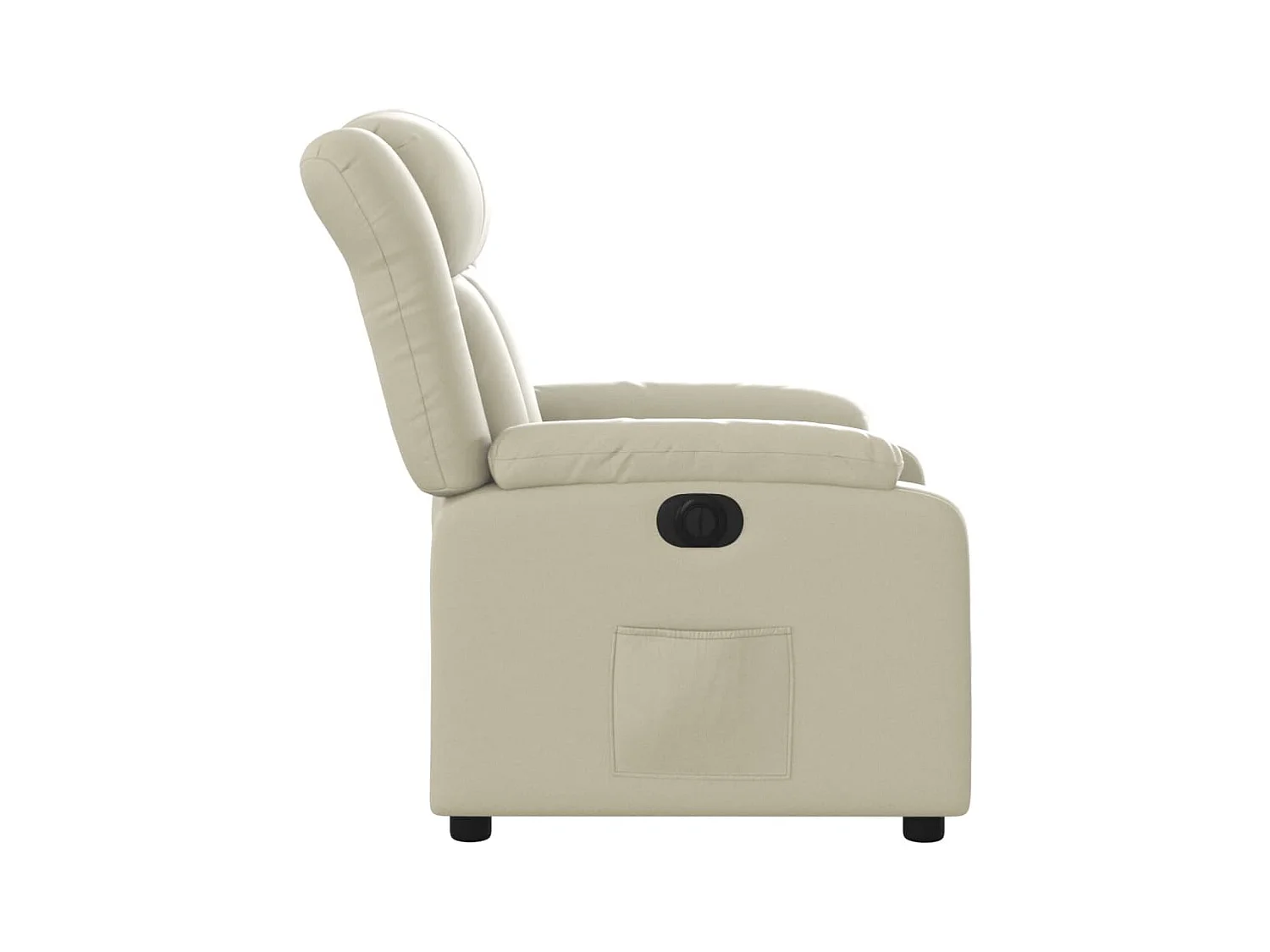 Fauteuil inclinable électrique Crème Similicuir