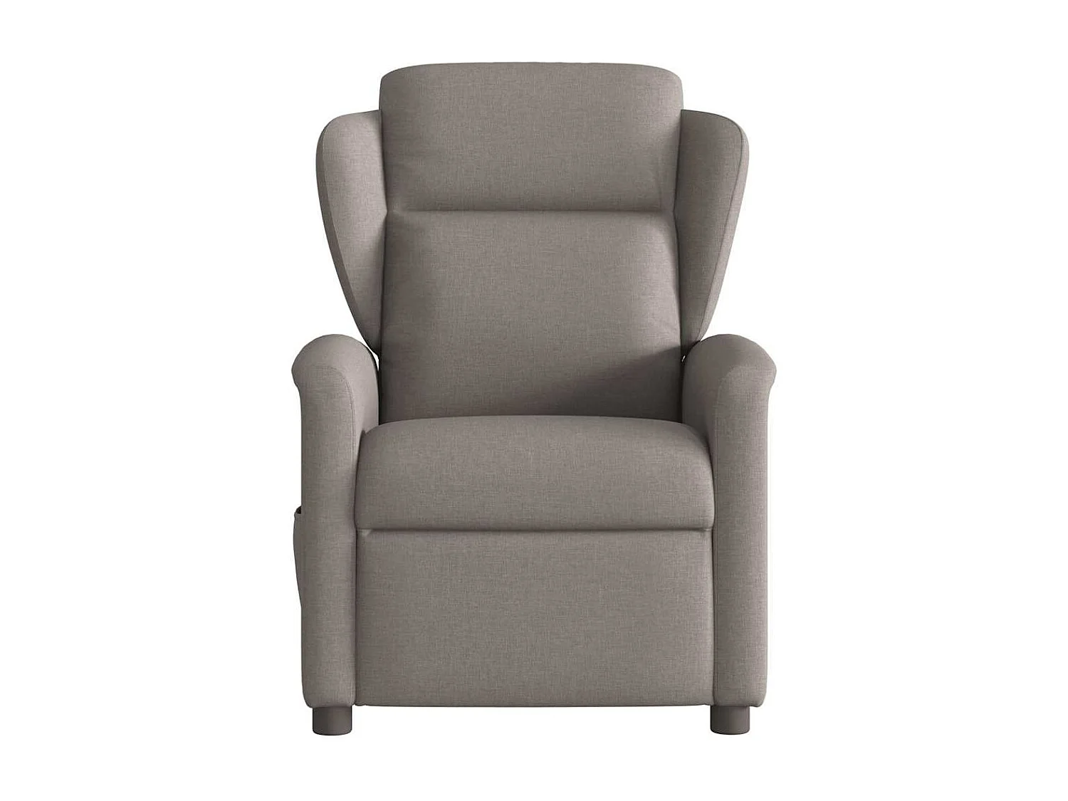 Fauteuil de massage inclinable électrique Taupe Tissu