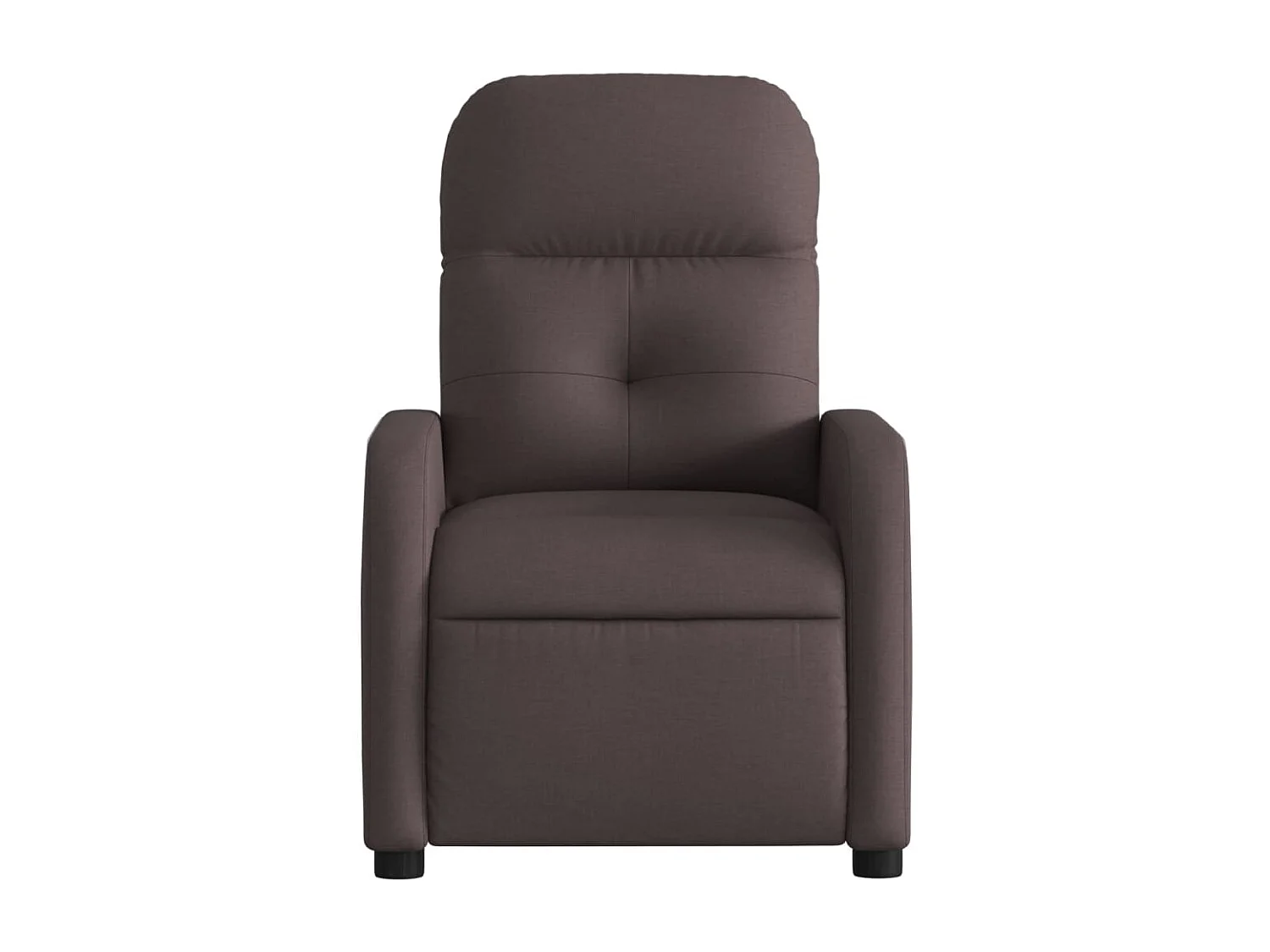 Fauteuil inclinable électrique Marron foncé Tissu