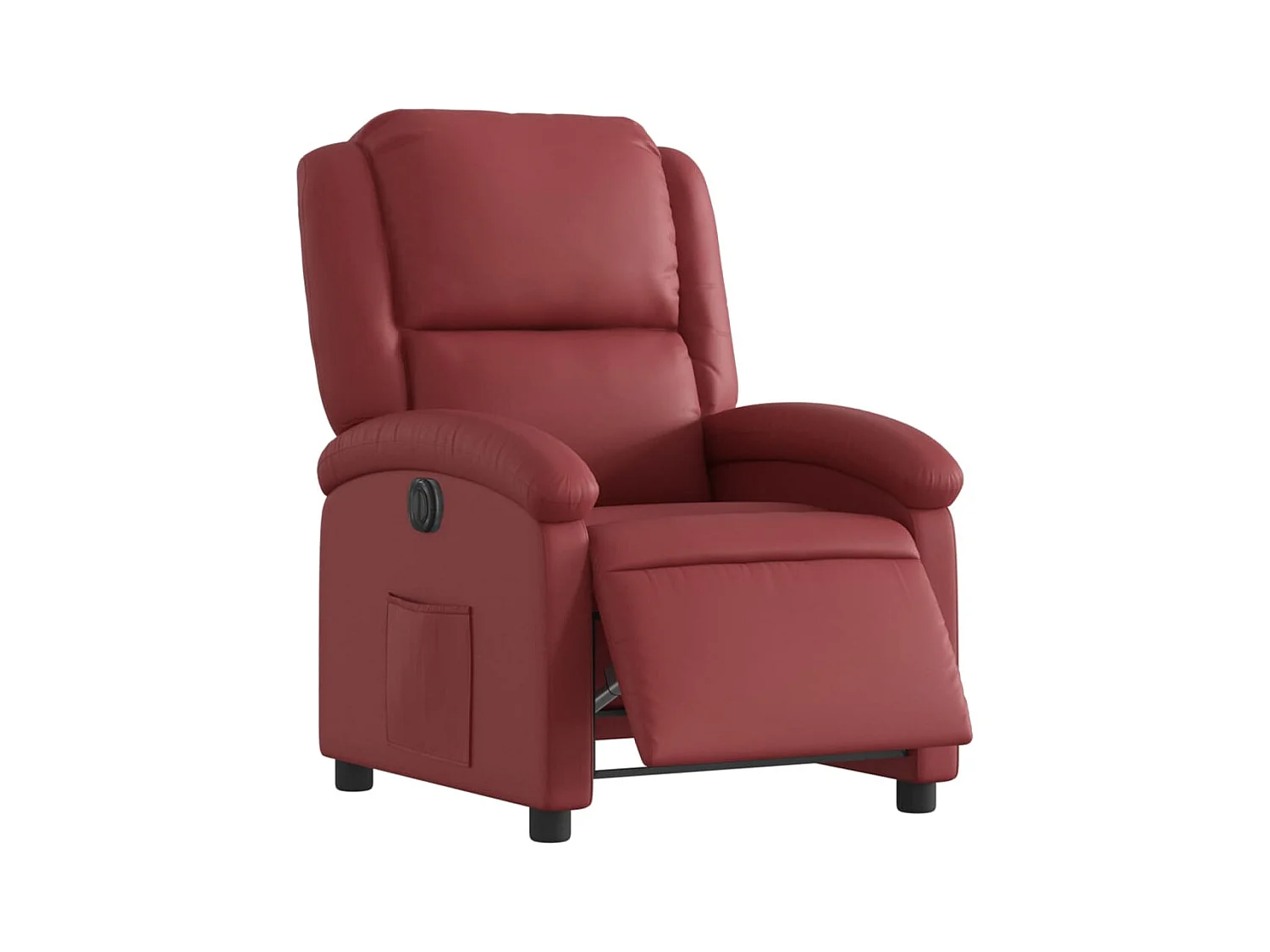 Fauteuil inclinable électrique Rouge bordeaux Similicuir