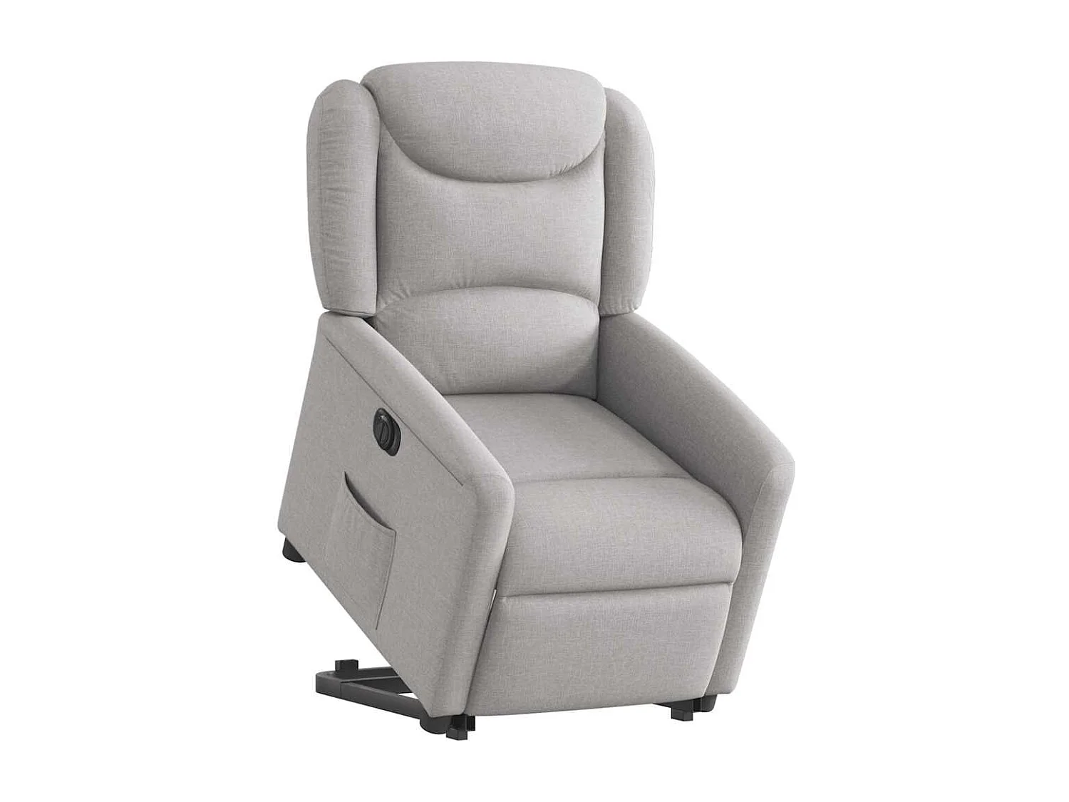 Fauteuil inclinable électrique gris nuage tissu