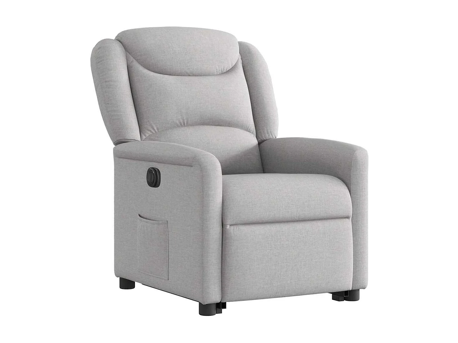 Fauteuil inclinable électrique gris nuage tissu