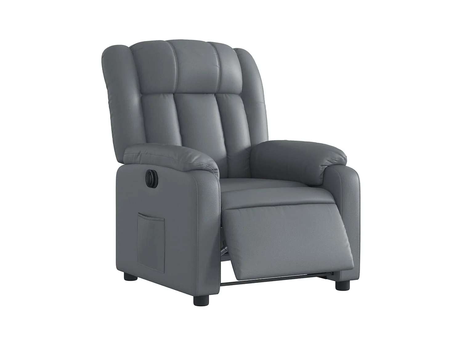 Fauteuil inclinable électrique Gris Similicuir