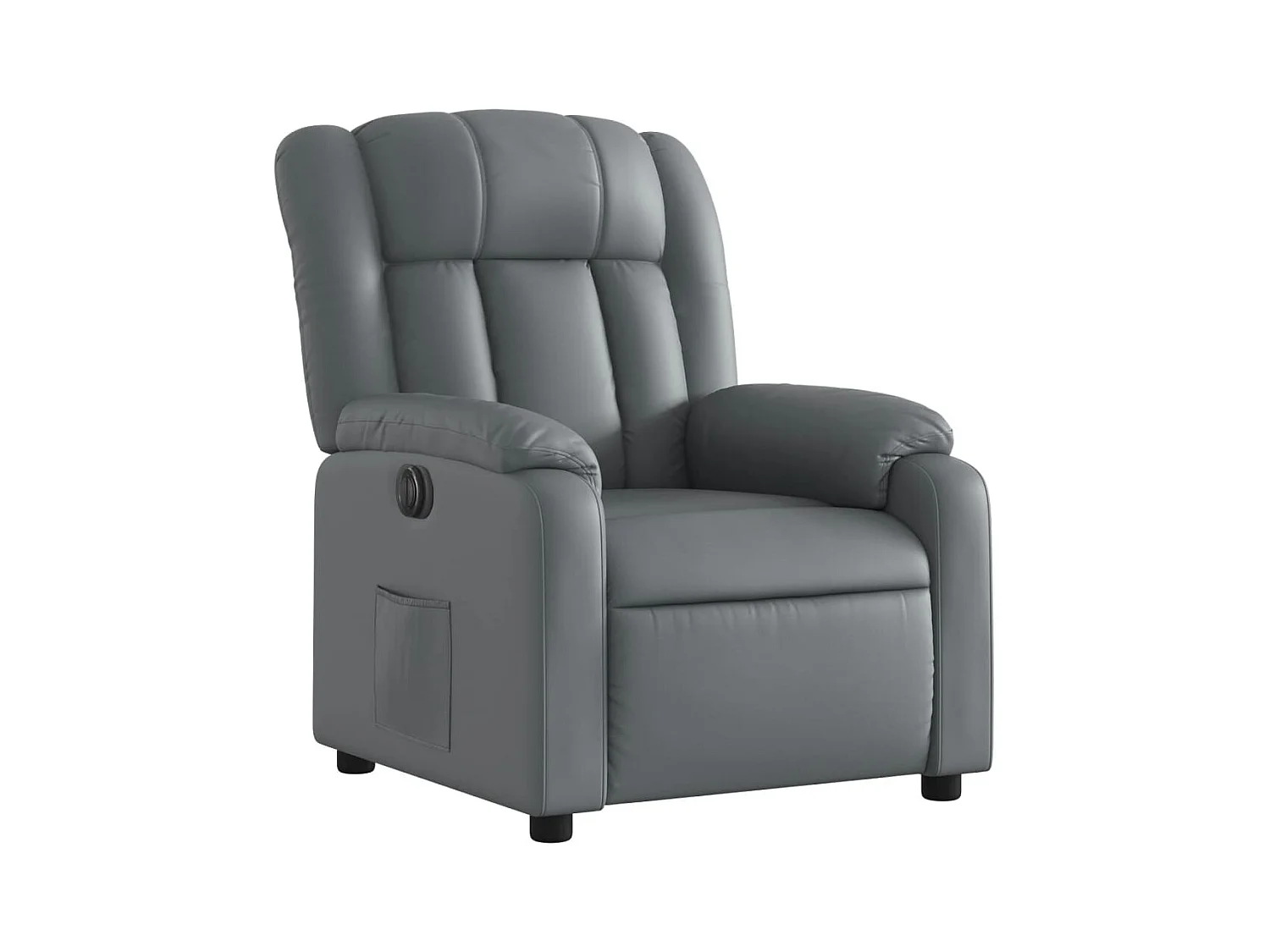 Fauteuil inclinable électrique Gris Similicuir