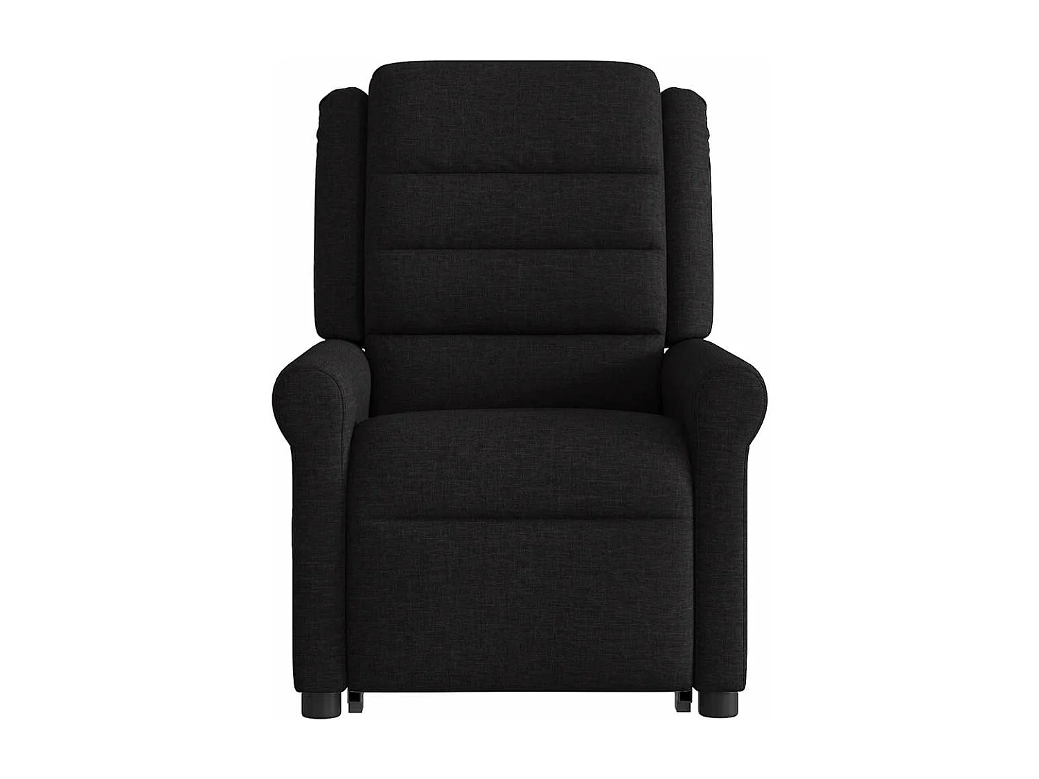 Fauteuil inclinable de massage électrique Noir Tissu
