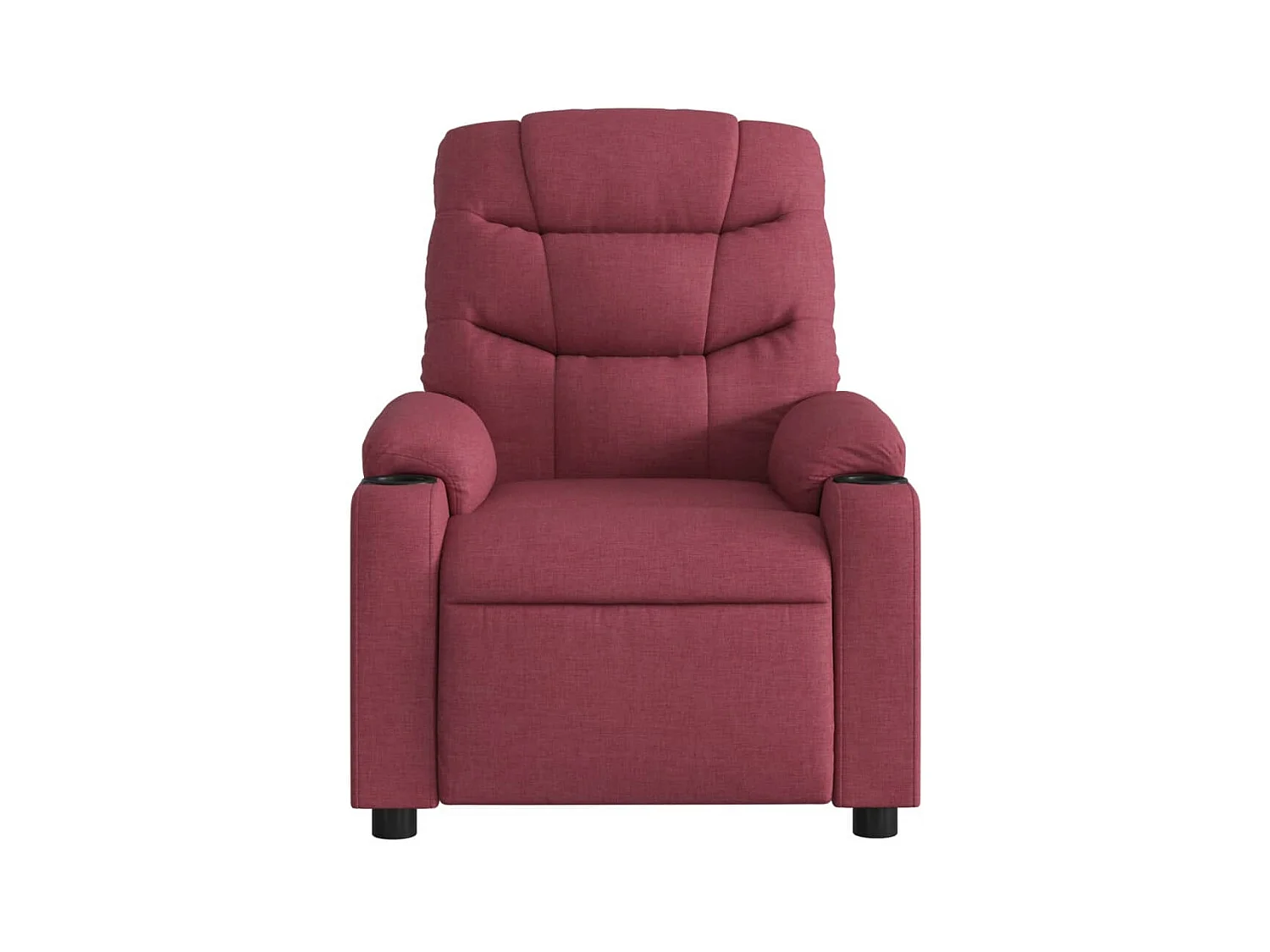 Fauteuil de massage inclinable électrique Rouge bordeaux Tissu