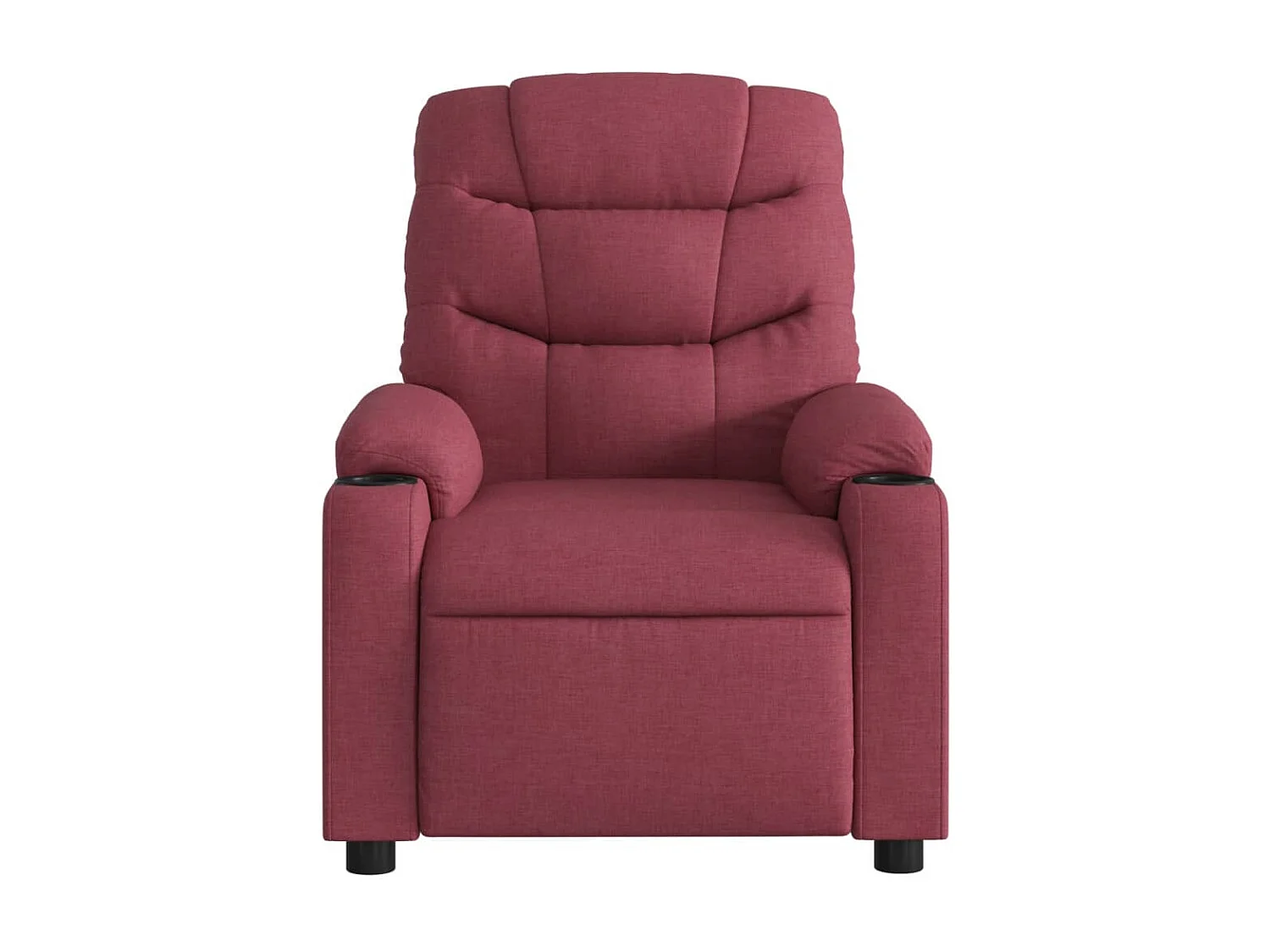 Fauteuil de massage inclinable électrique Rouge bordeaux Tissu
