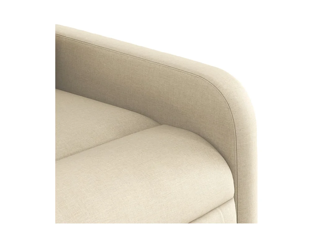 Fauteuil inclinable électrique Crème Tissu