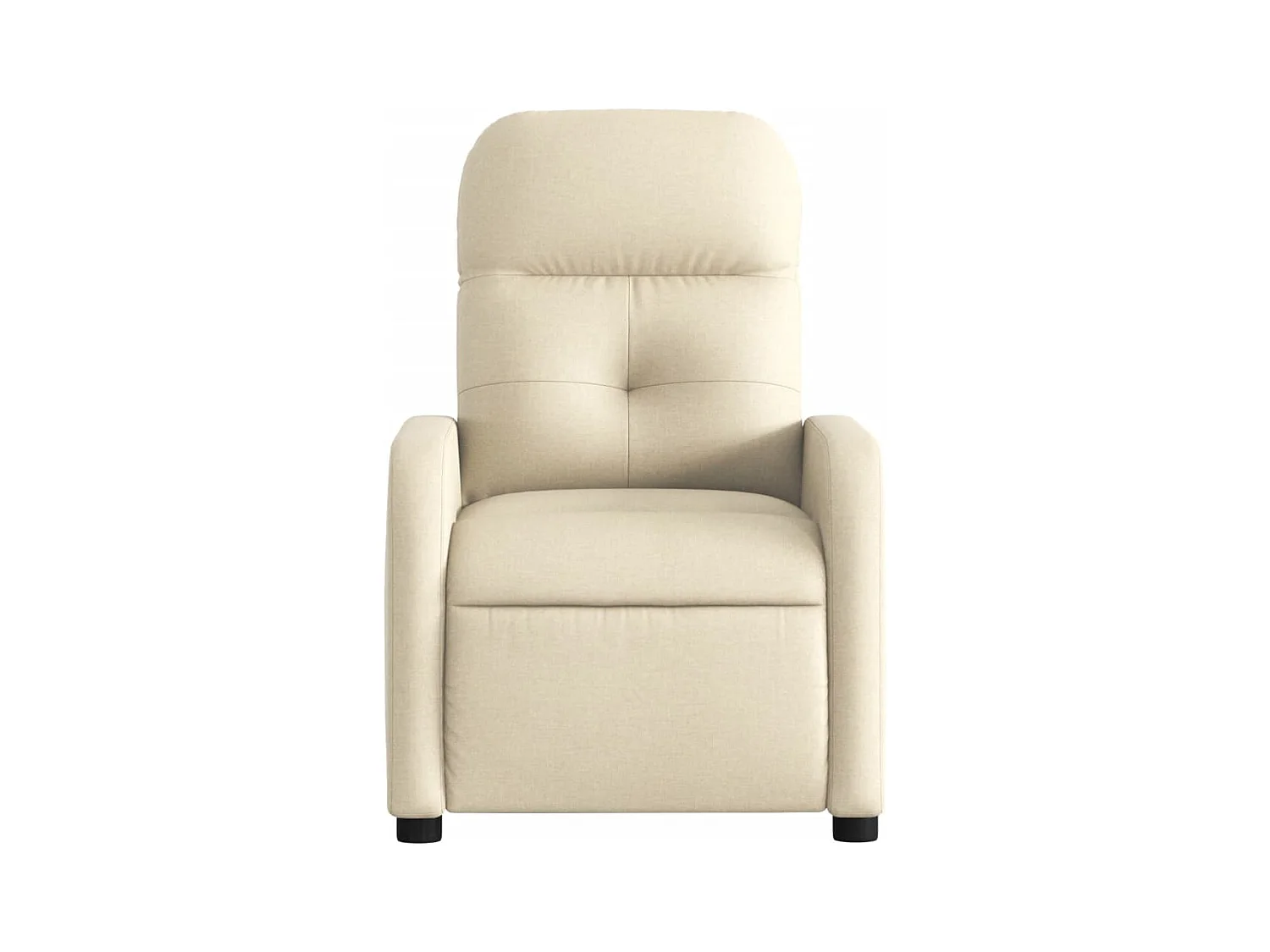 Fauteuil inclinable électrique Crème Tissu