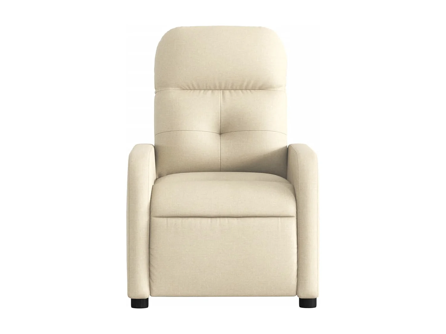 Fauteuil inclinable électrique Crème Tissu