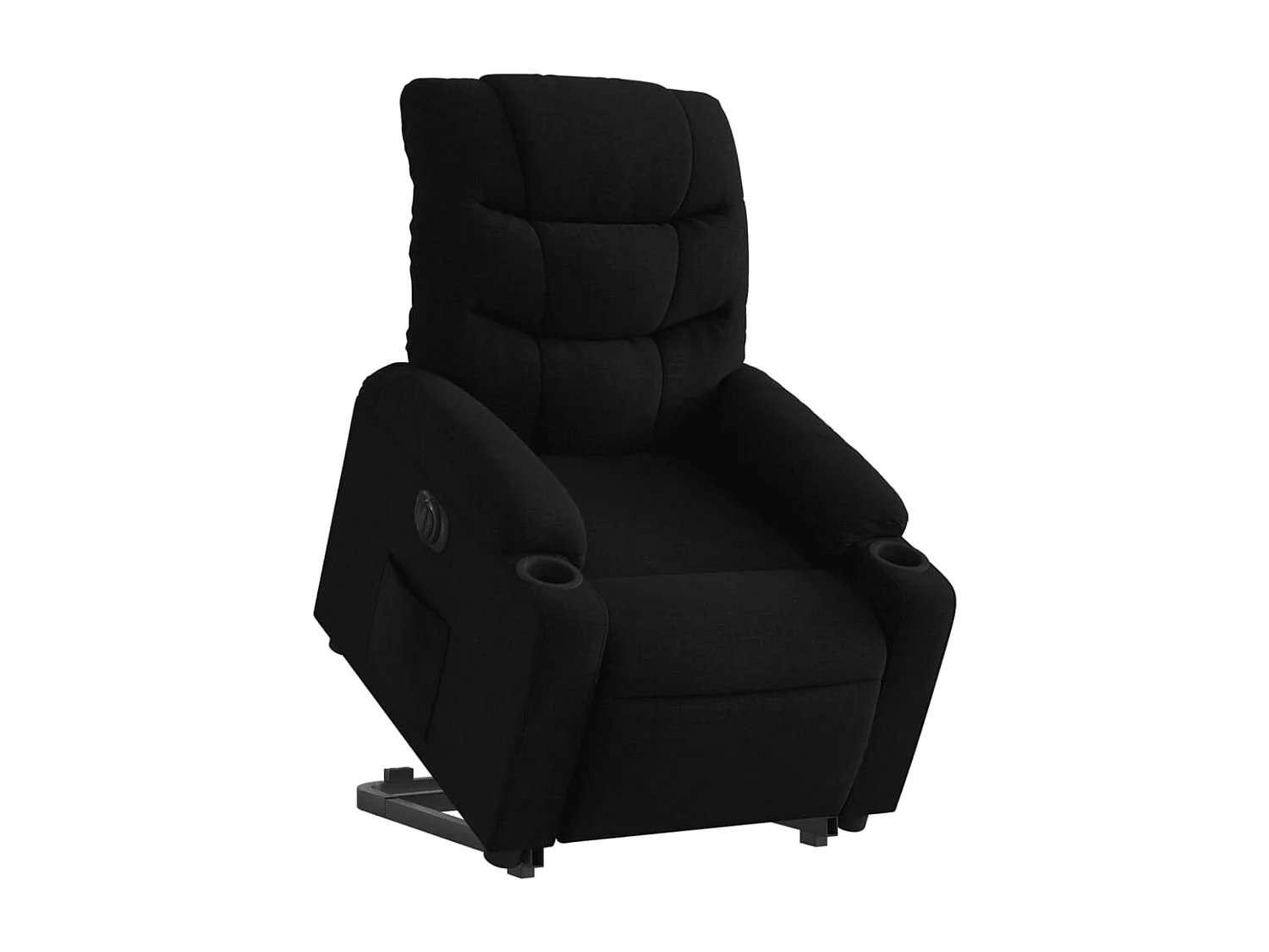 Fauteuil inclinable électrique noir tissu