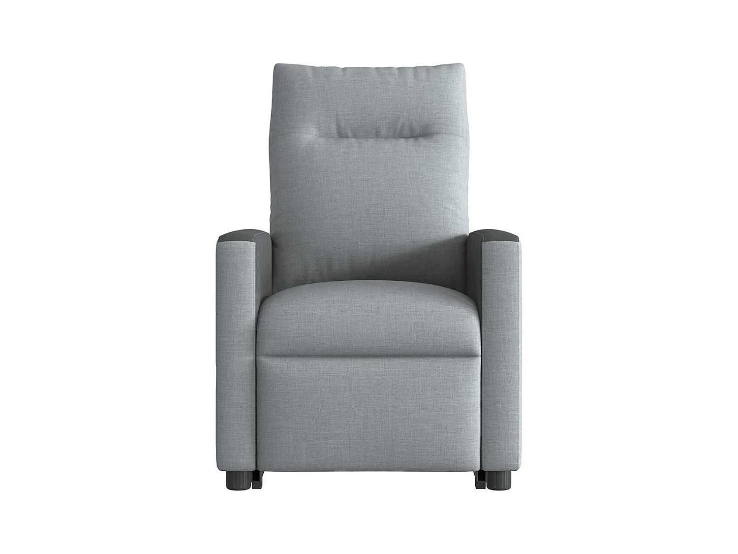 Fauteuil inclinable électrique gris clair tissu