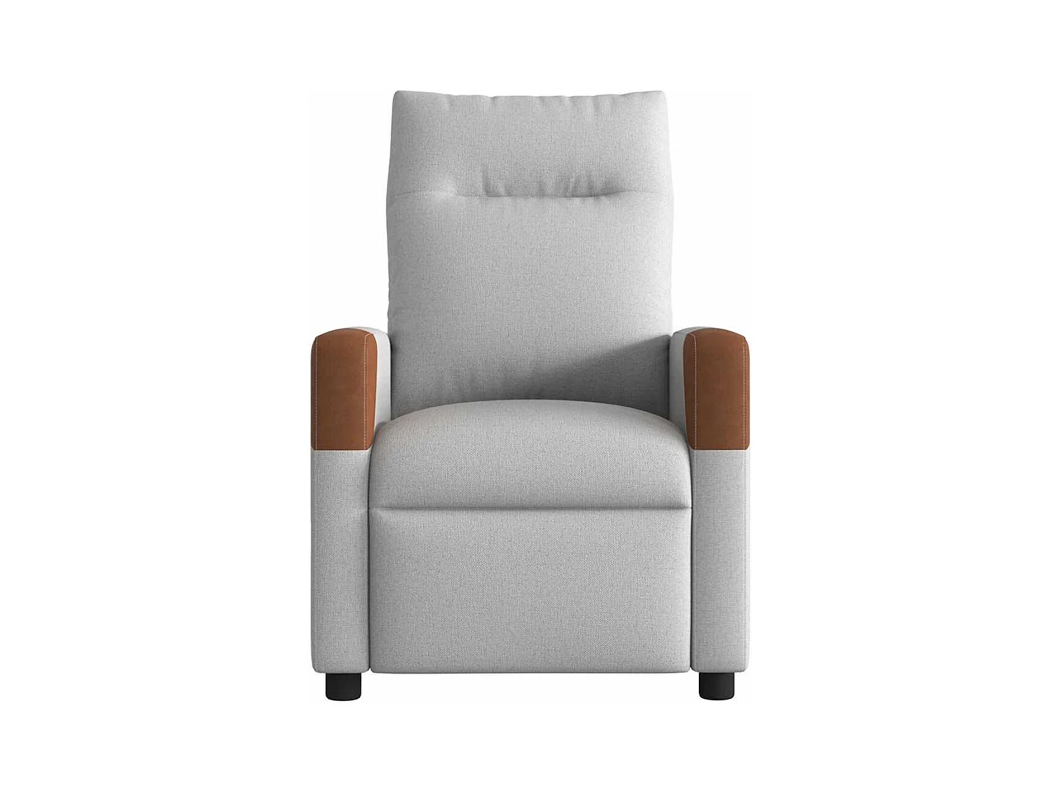 Fauteuil de massage inclinable électrique gris nuage tissu