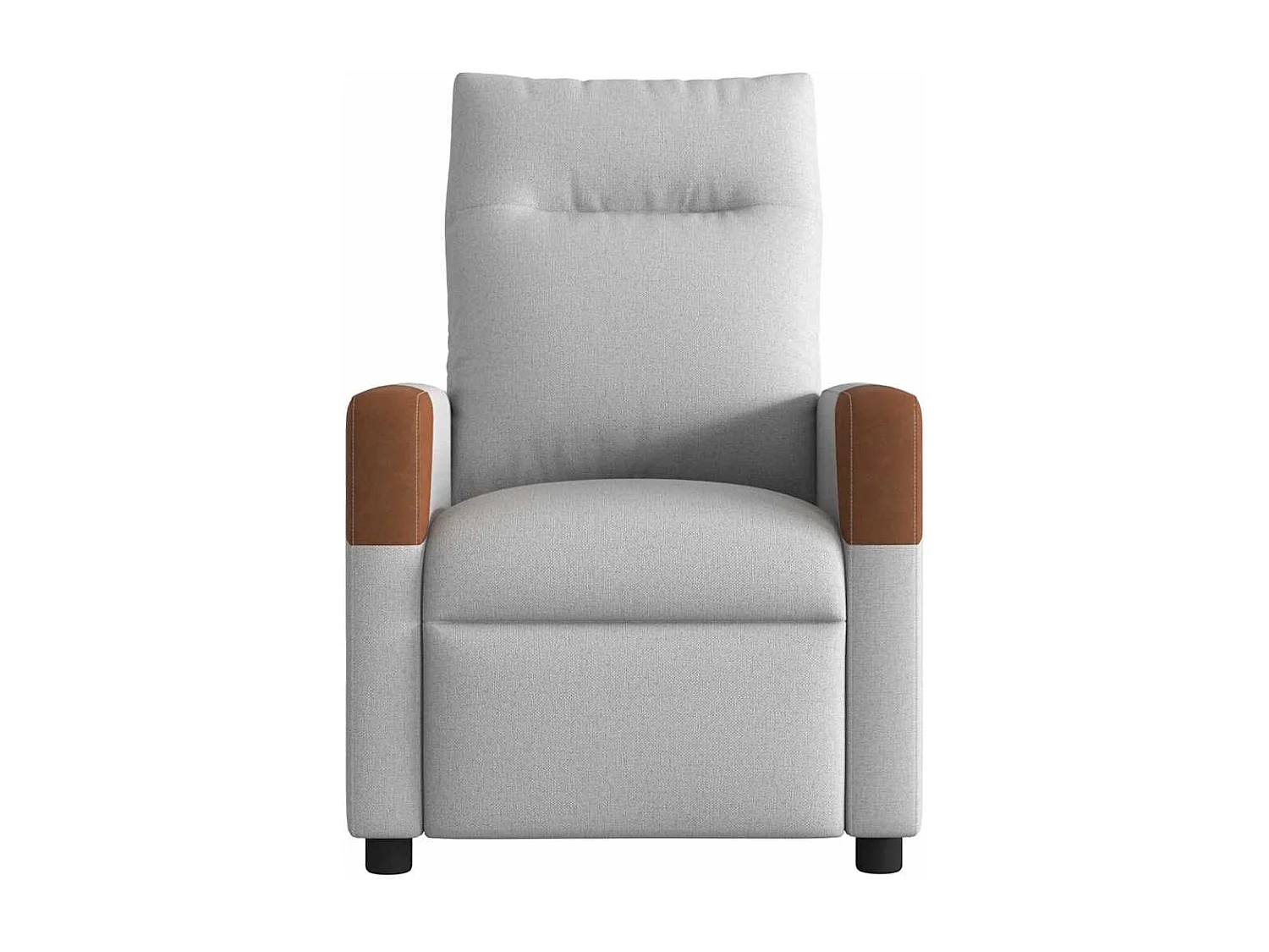 Fauteuil de massage inclinable électrique gris nuage tissu