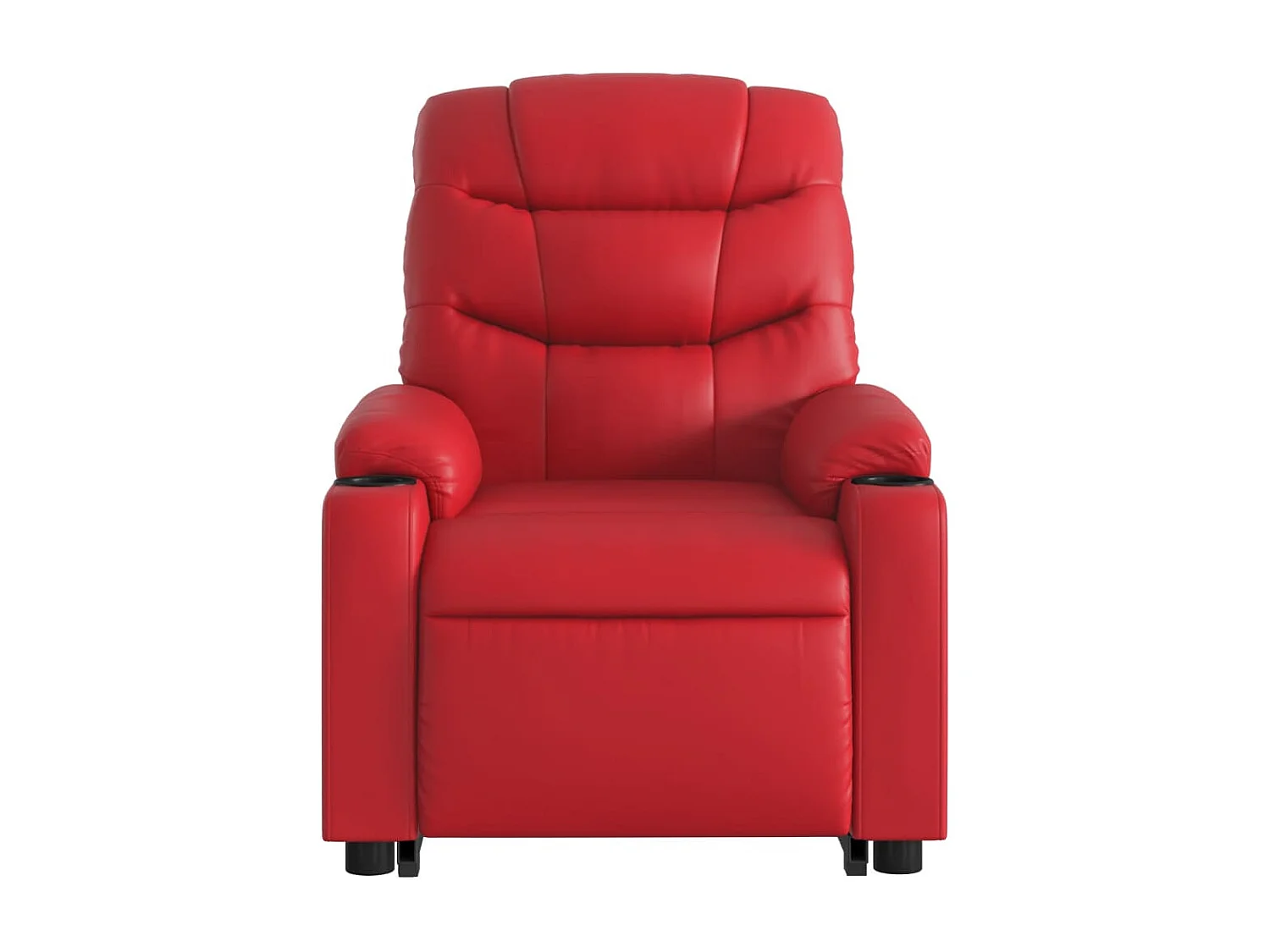 Fauteuil inclinable électrique rouge similicuir