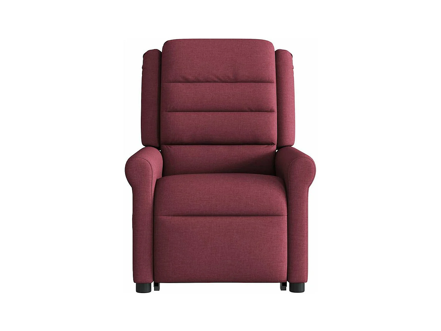 Poltrona reclinabile elettrica in tessuto rosso bordeaux