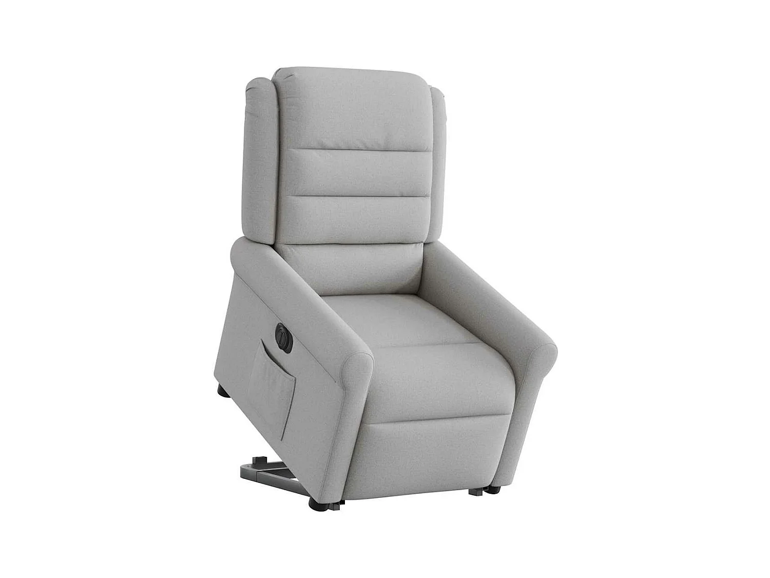 Fauteuil inclinable électrique gris nuage tissu