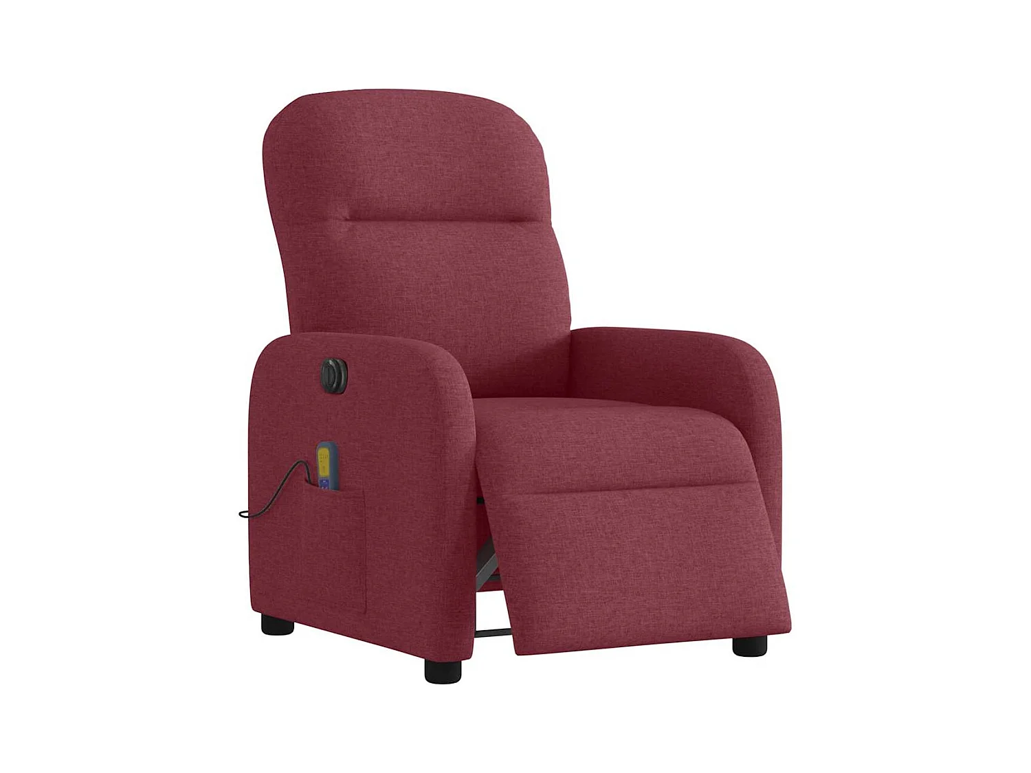 Fauteuil de massage inclinable électrique Rouge bordeaux Tissu