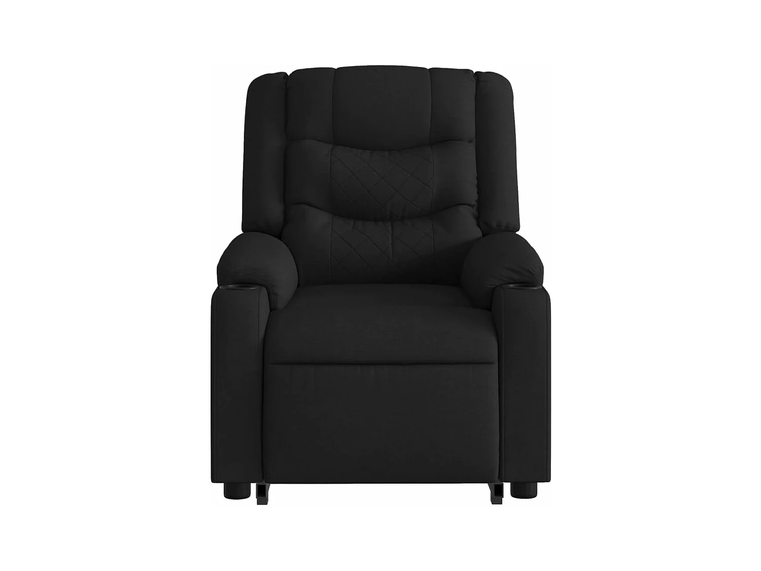 Fauteuil inclinable électrique noir tissu